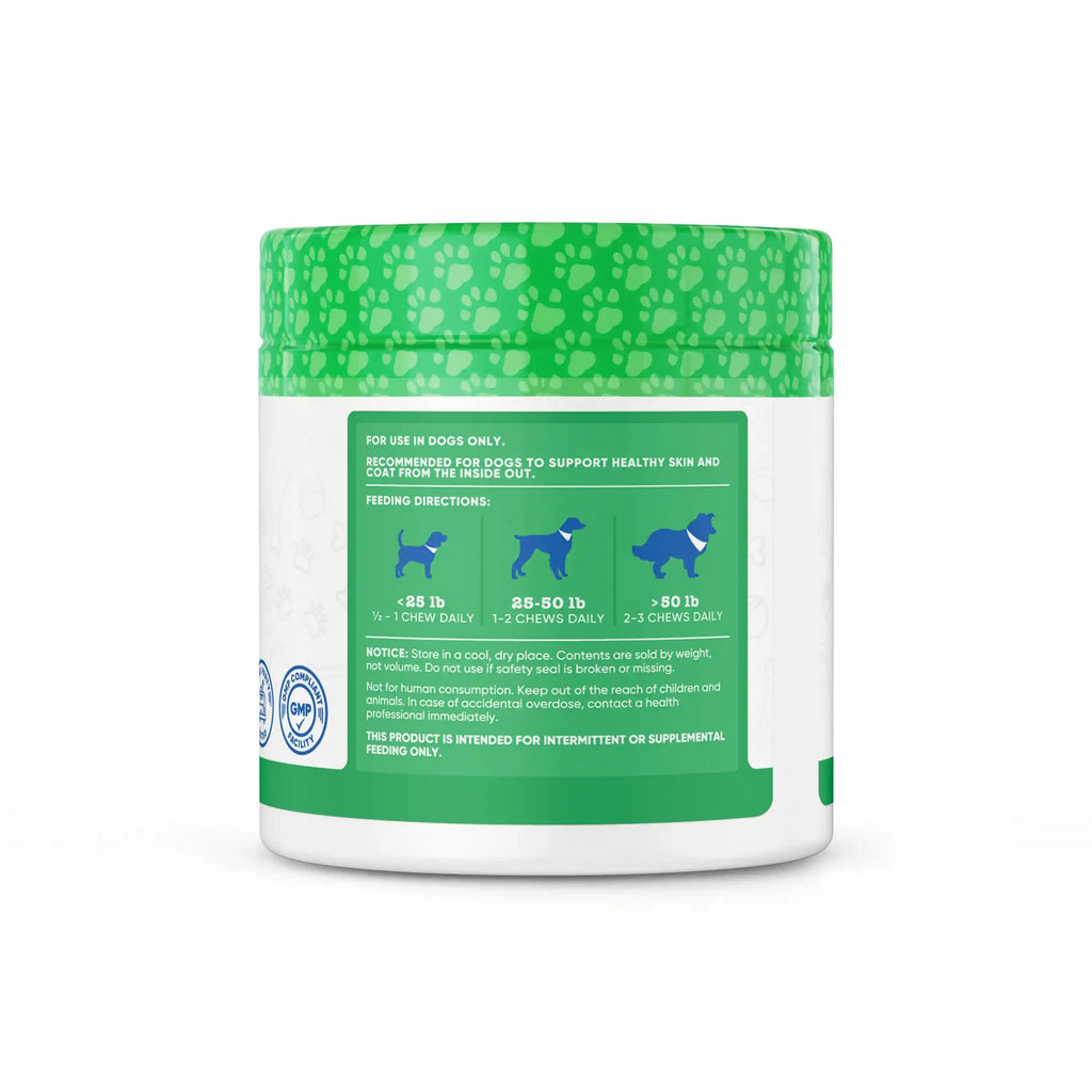 Nutricost Pets Skin & Coat Support [60 Chews] [Beef]