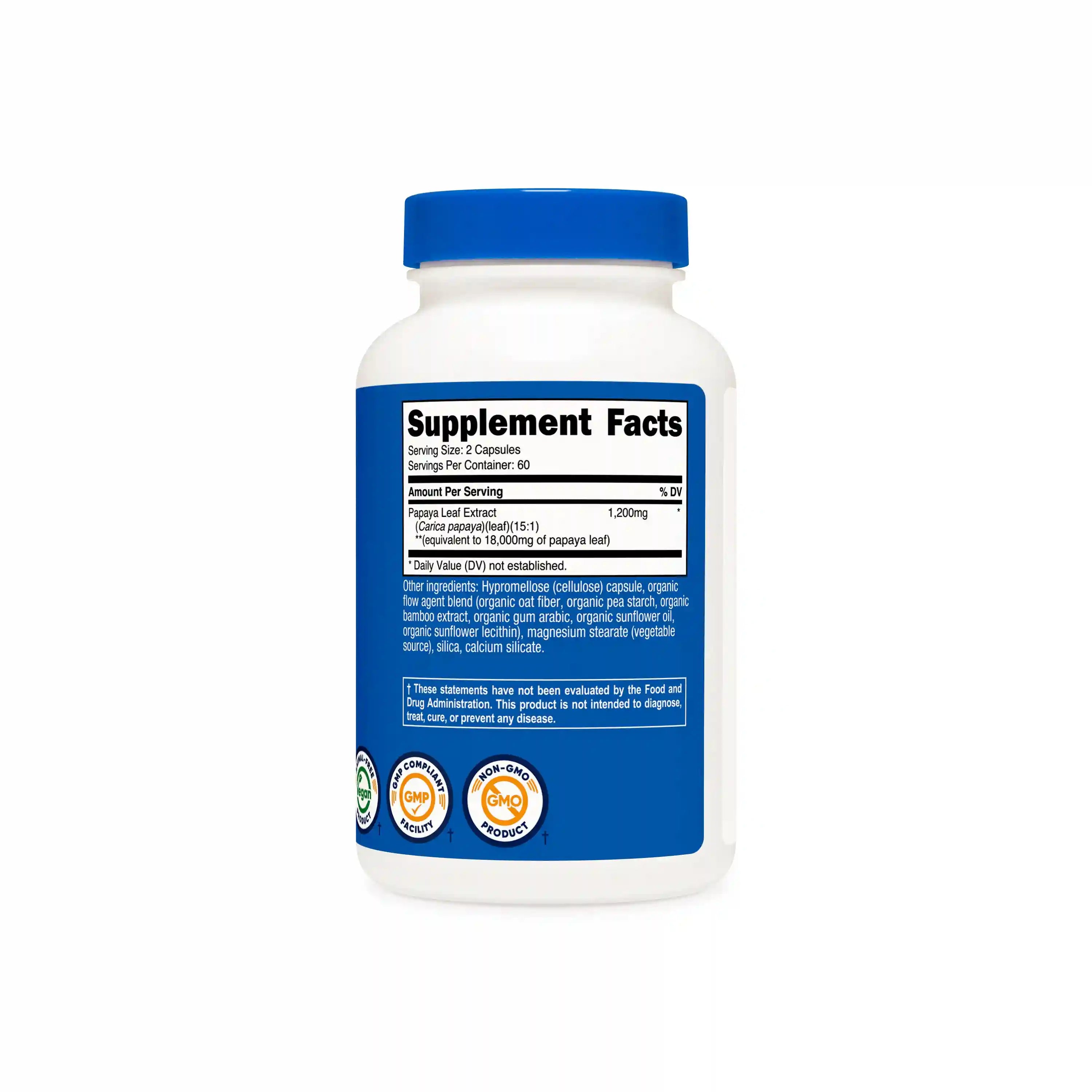 Nutricost Papaya Leaf Extract Capsules Secondary image