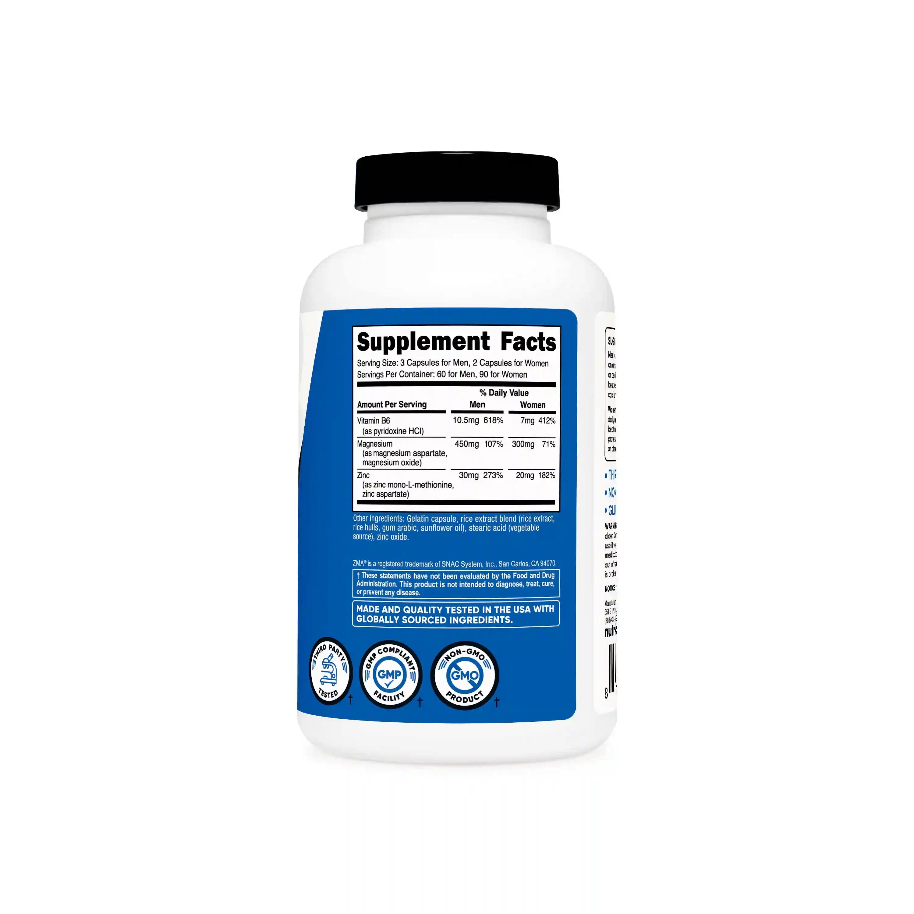 Nutricost ZMA Capsules Secondary image