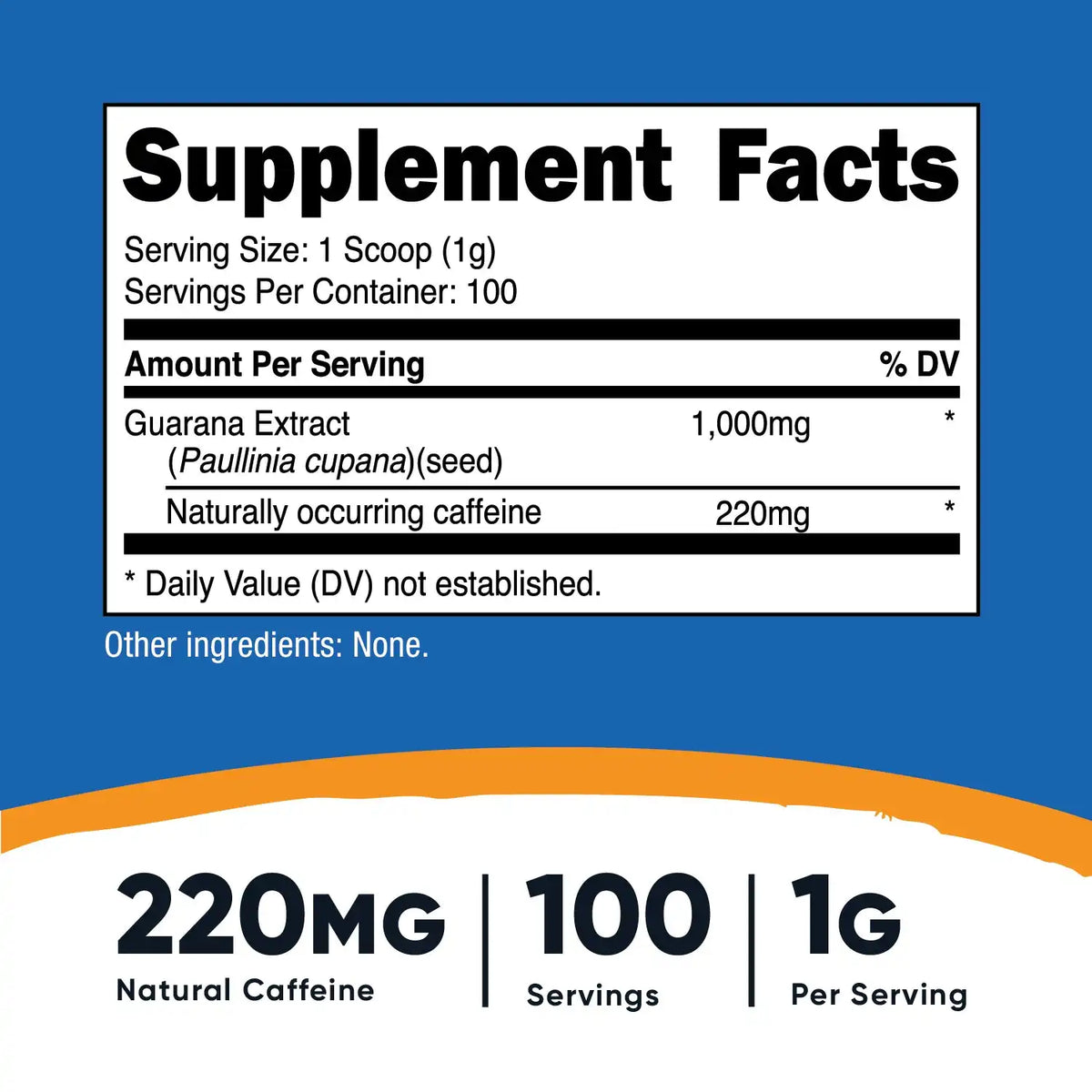 Nutricost Guarana Powder