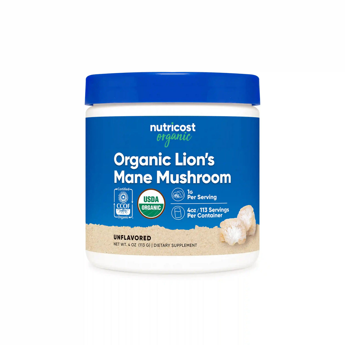 Nutricost Organic Lion's Mane Mushroom Powder Main image