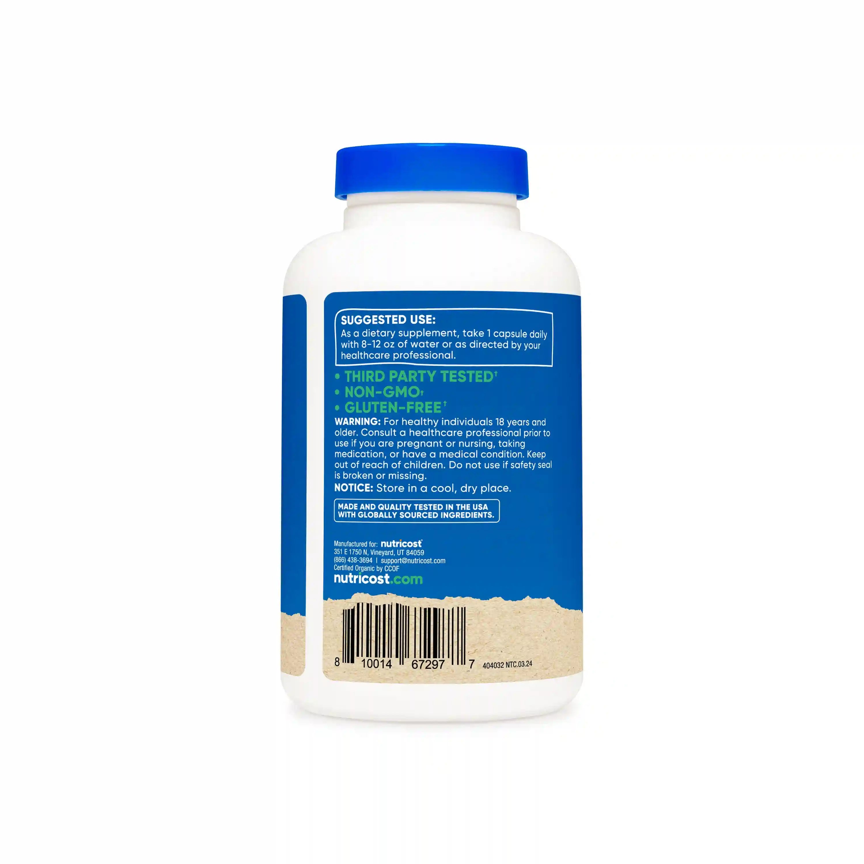 Nutricost Made With Organic Shatavari Capsules Secondary image
