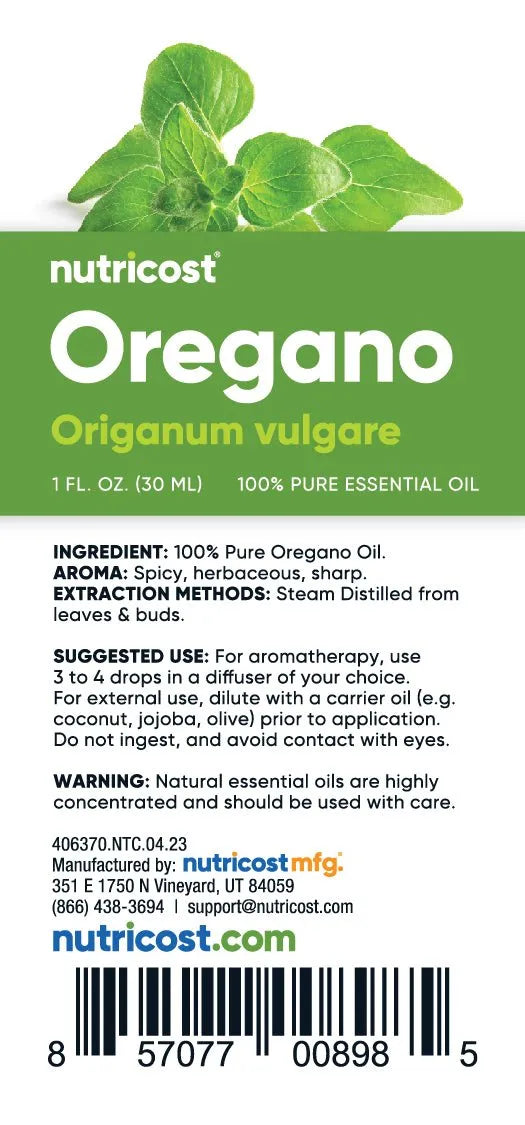Nutricost Essential Oils (100% Pure Oregano, Peppermint, Melaleuca, or Lavender Oil) Secondary image