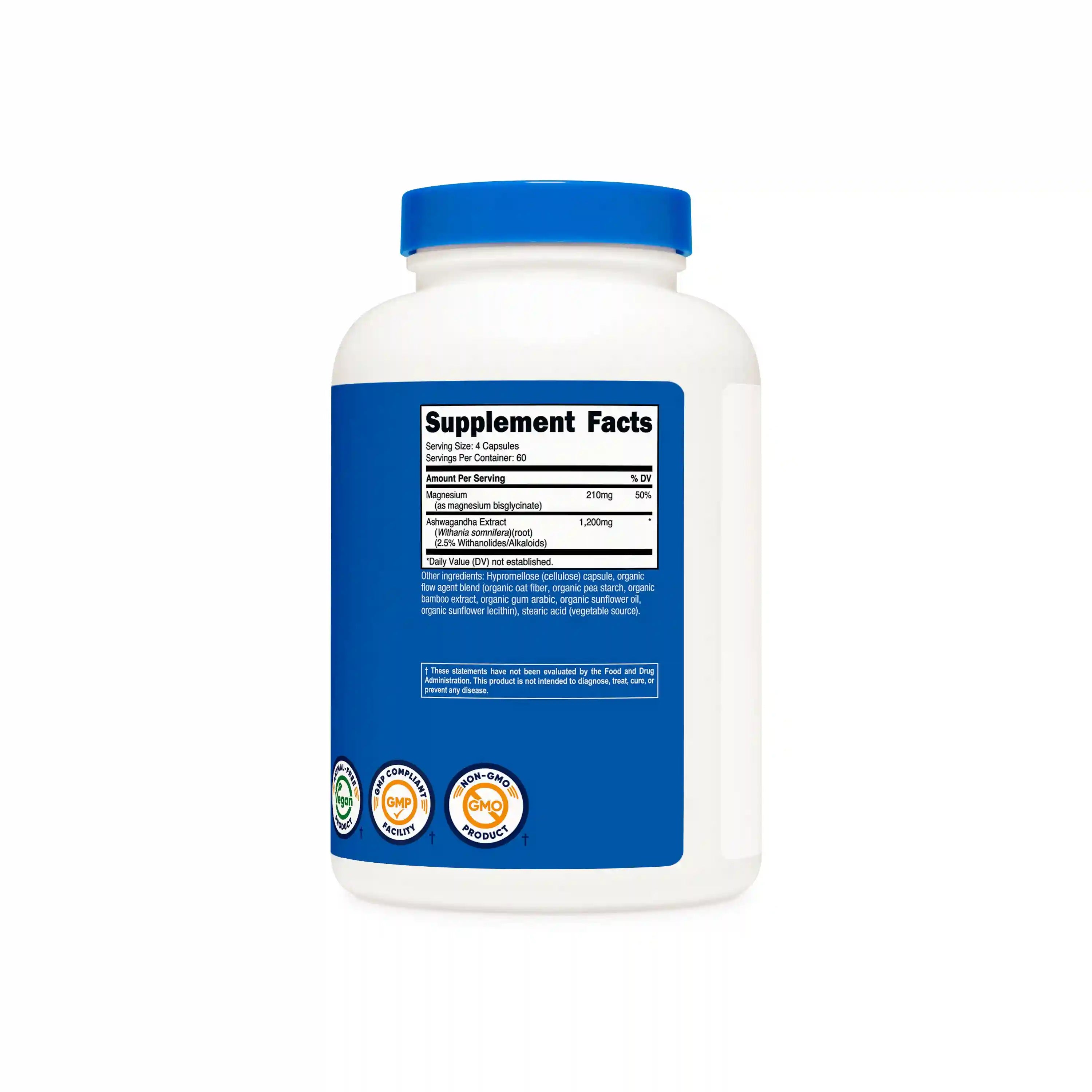 Nutricost Magnesium + Ashwagandha Capsules Secondary image