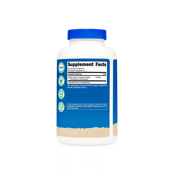 Nutricost Cinnamon Made with Organic Ceylon Capsules