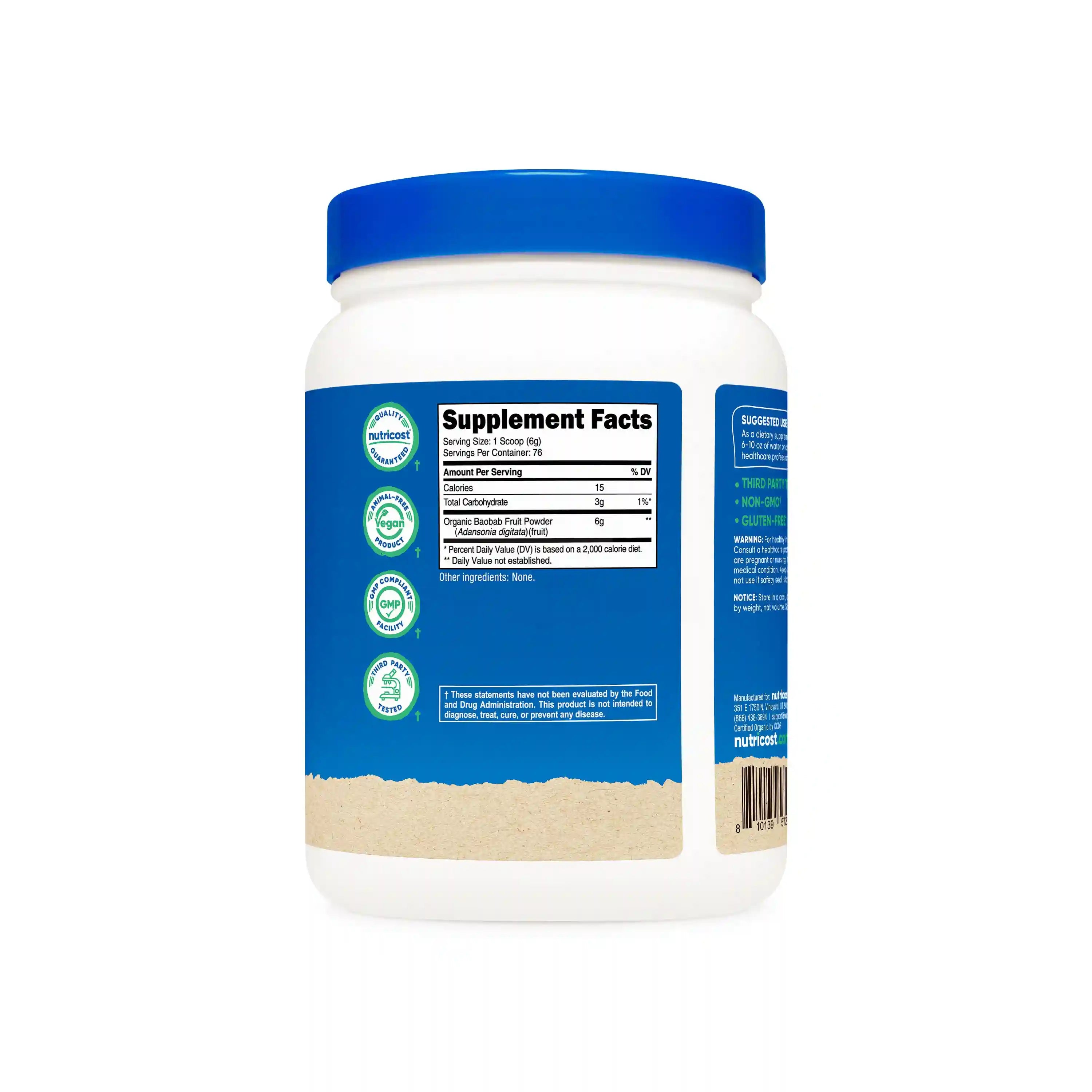 Nutricost Organic Baobab Fruit Powder Secondary image