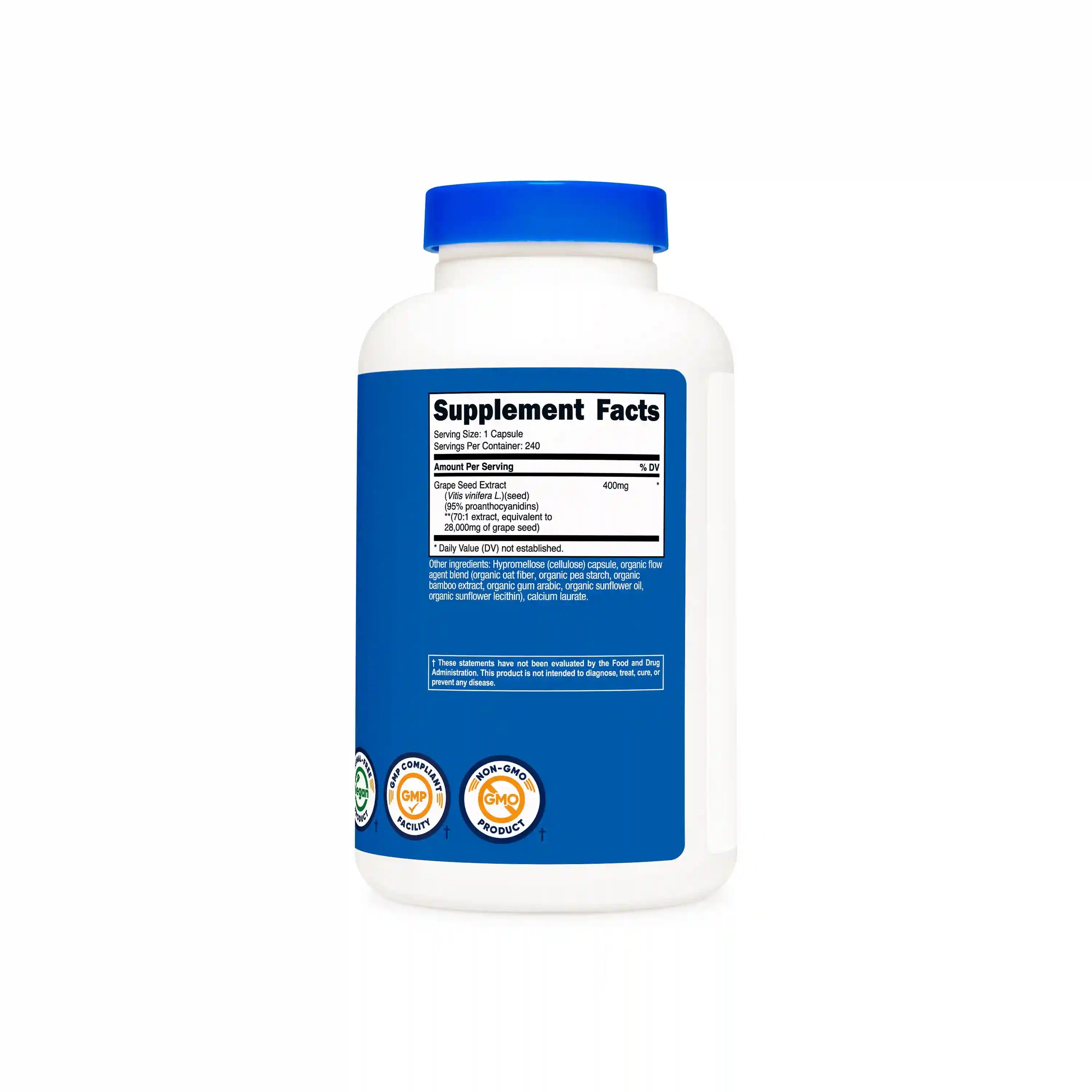 Nutricost Grape Seed Extract (400 MG) (240 CAP) Secondary image