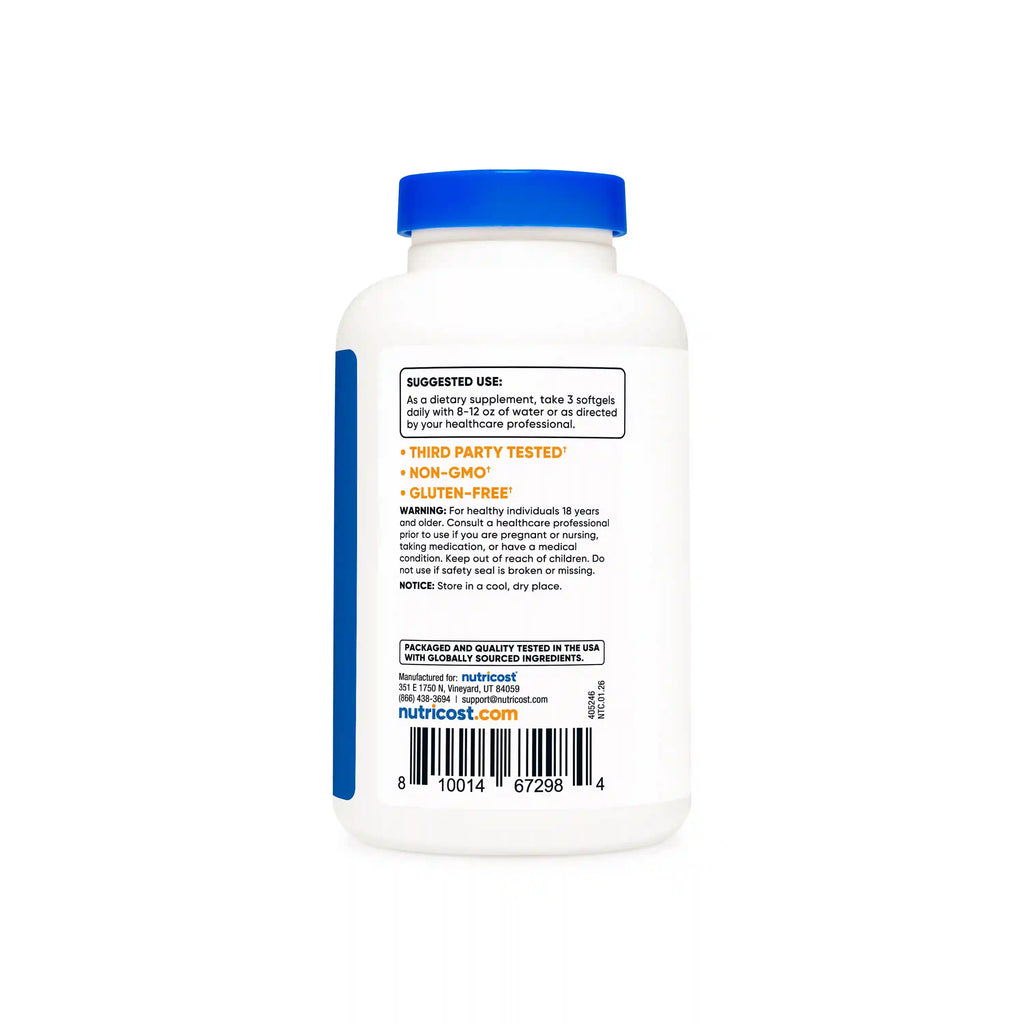 Nutricost Omega-3 Softgels
