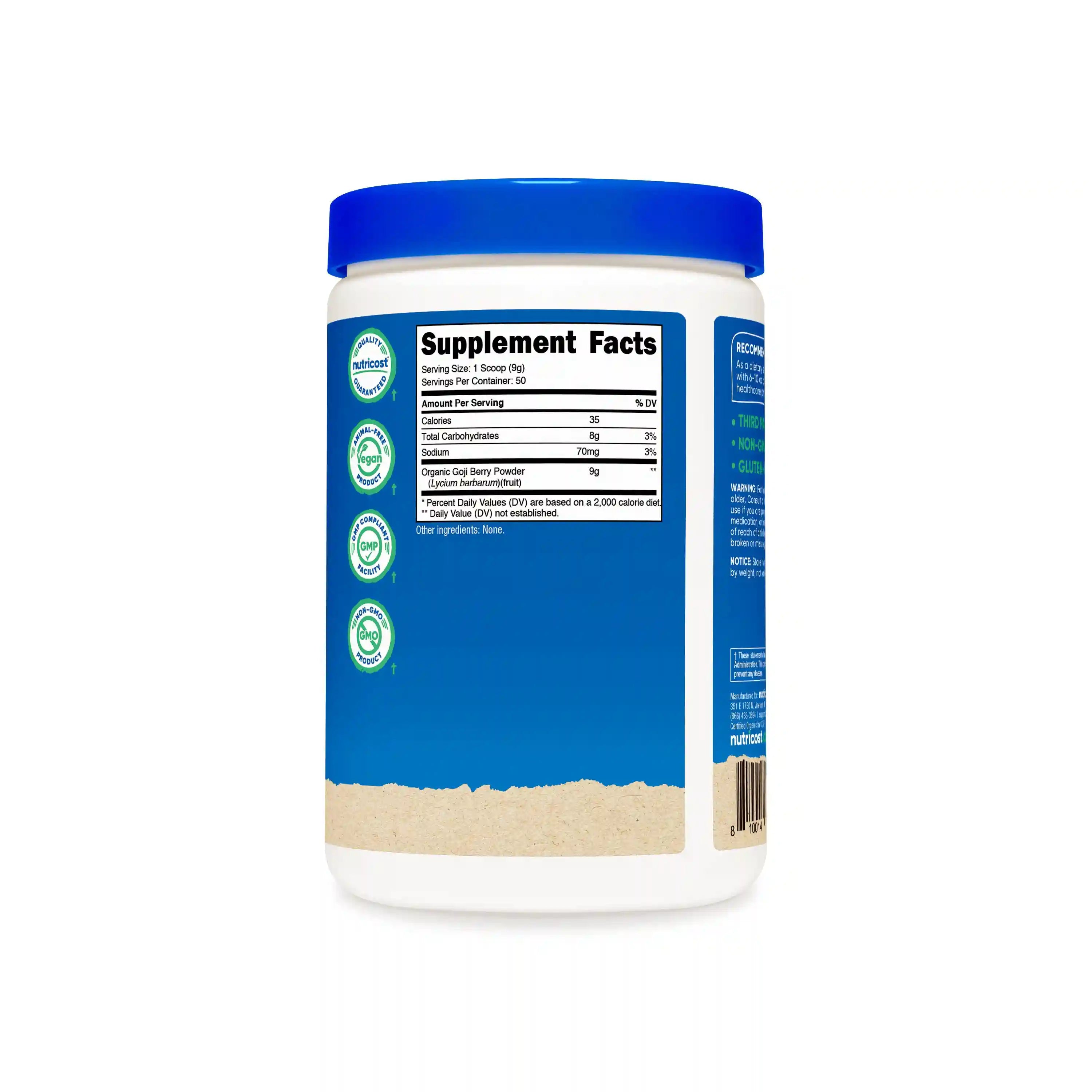 Nutricost Organic Goji Berry Powder Secondary image