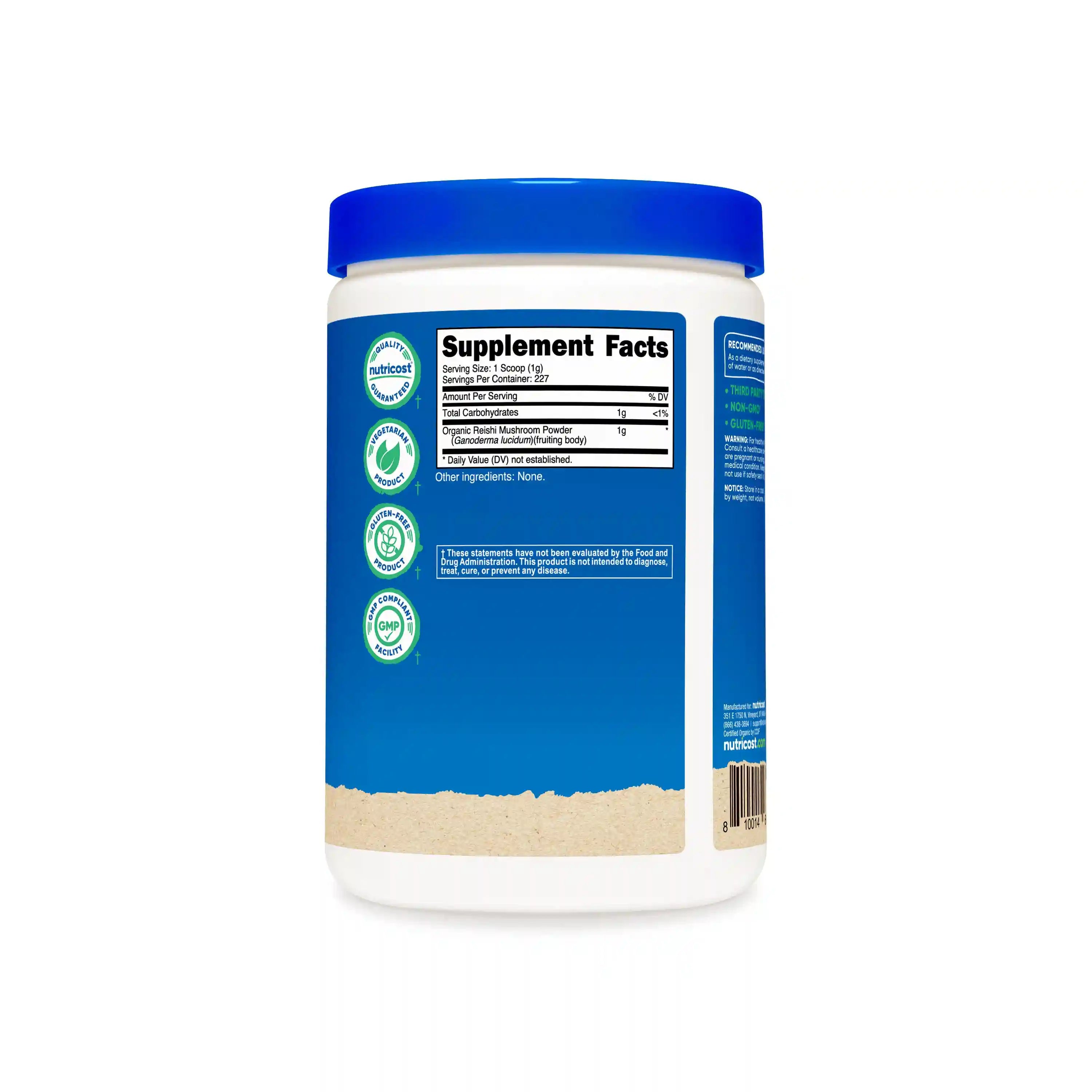 Nutricost Organic Reishi Mushroom Powder Secondary image