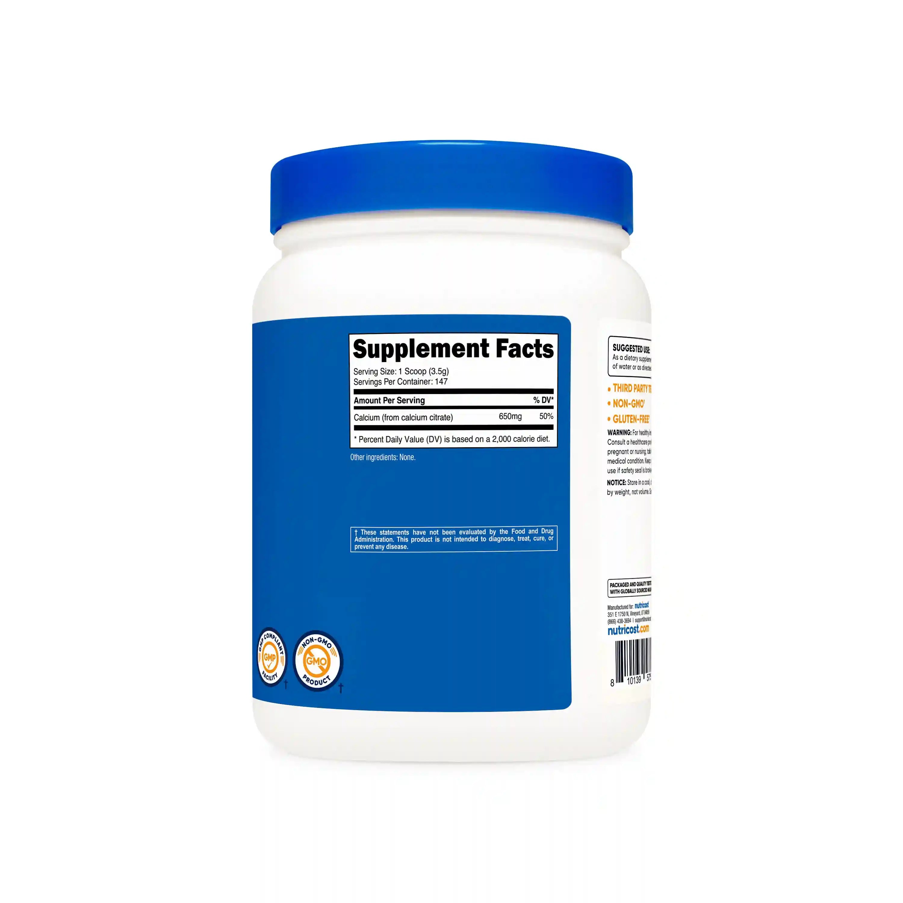 Nutricost Calcium Citrate Powder Secondary image