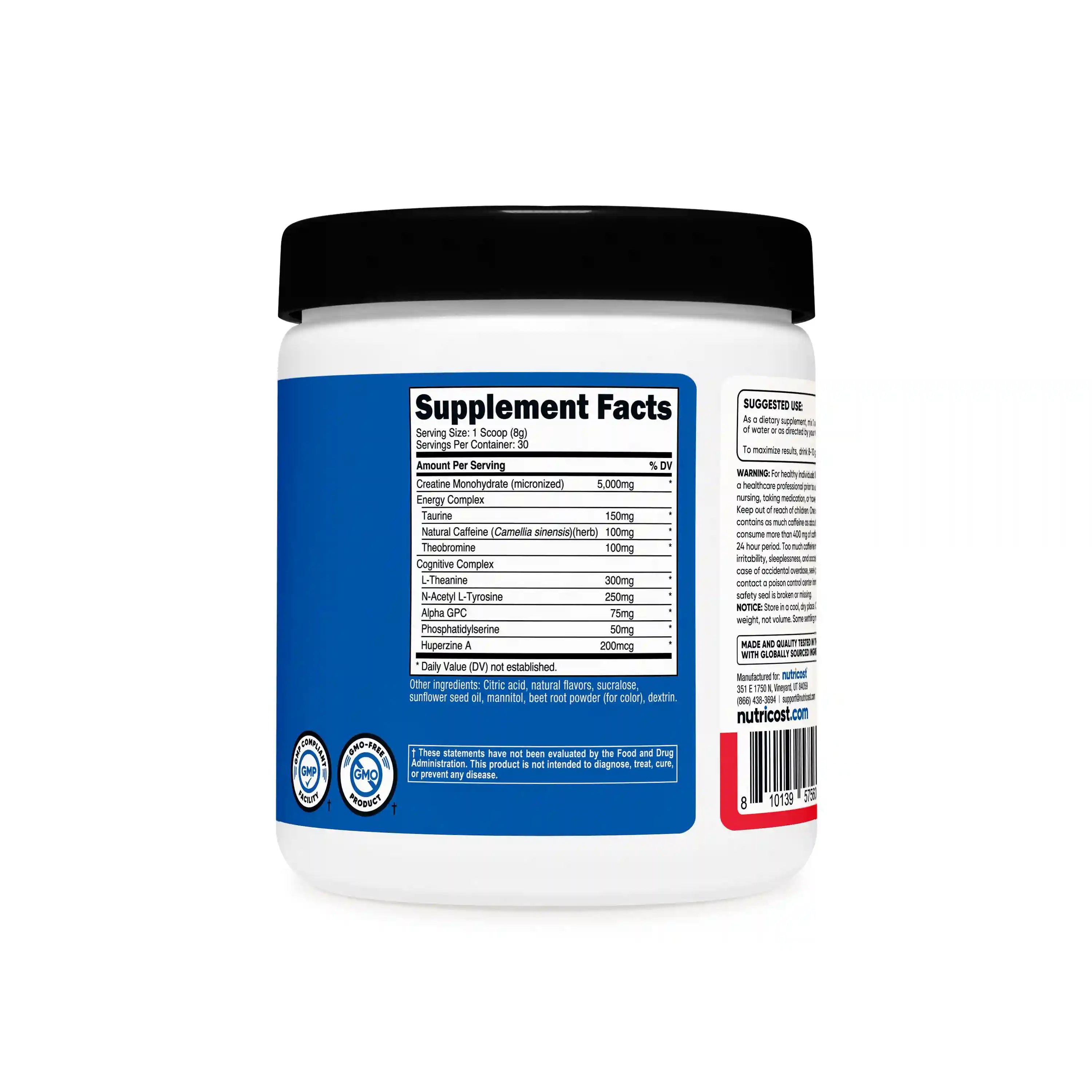 Nutricost Creatine + Energy Powder Secondary image