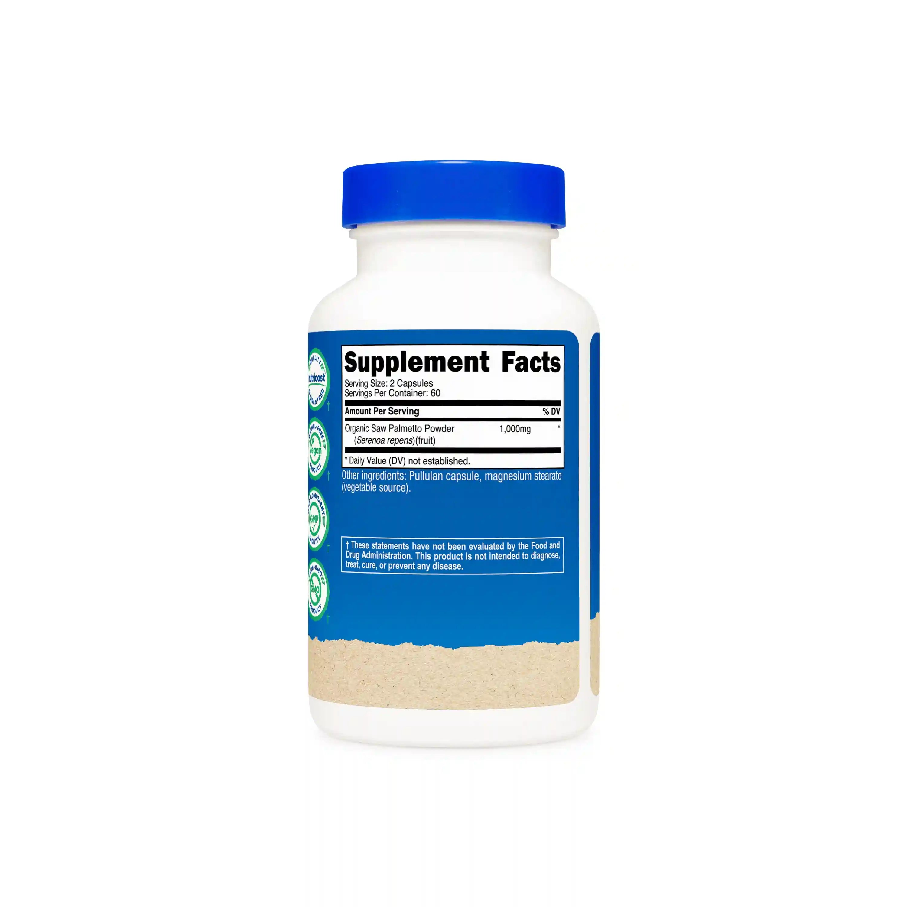 Nutricost Made With Organic Saw Palmetto Capsules Secondary image