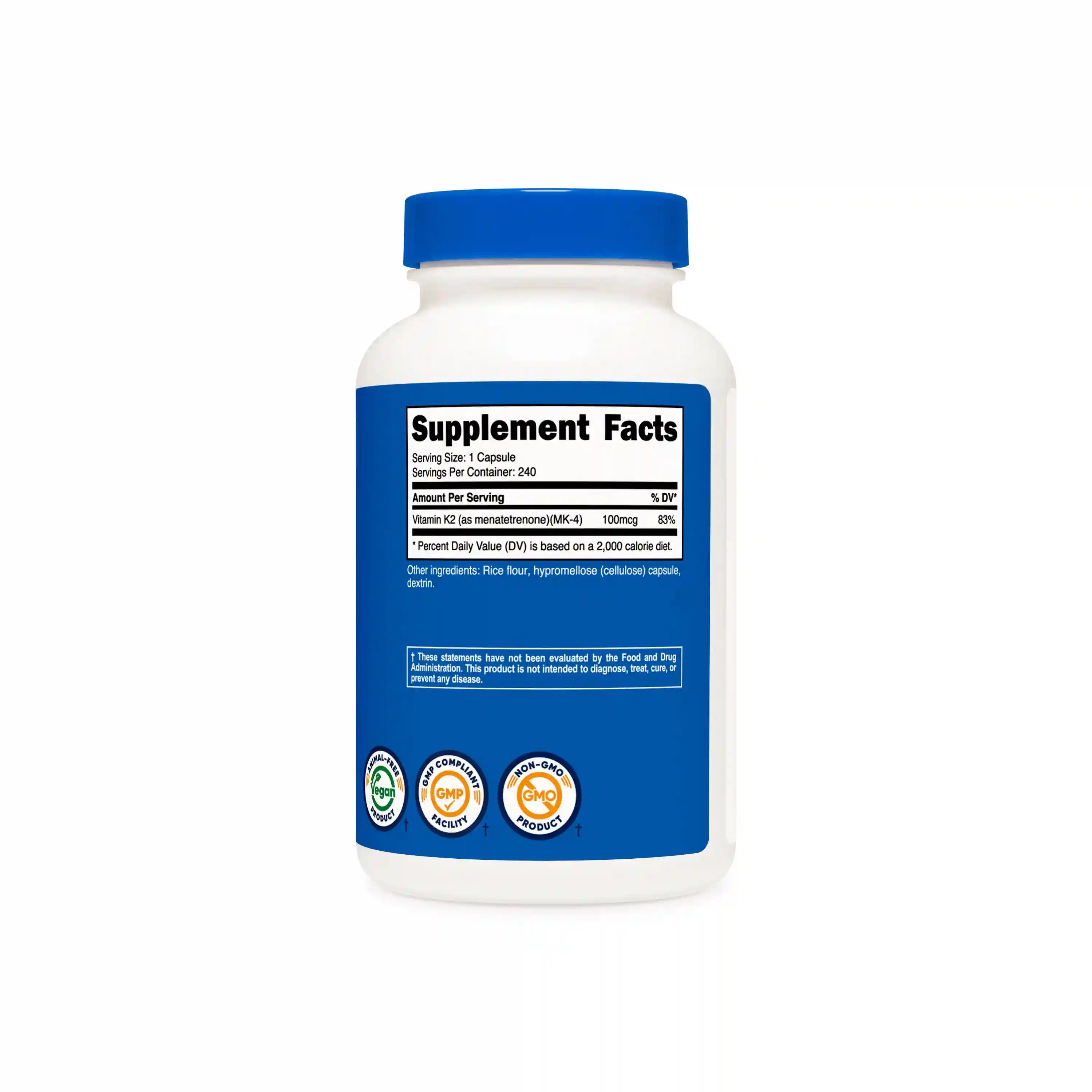 Nutricost Vitamin K2 (MK4) Capsules Secondary image