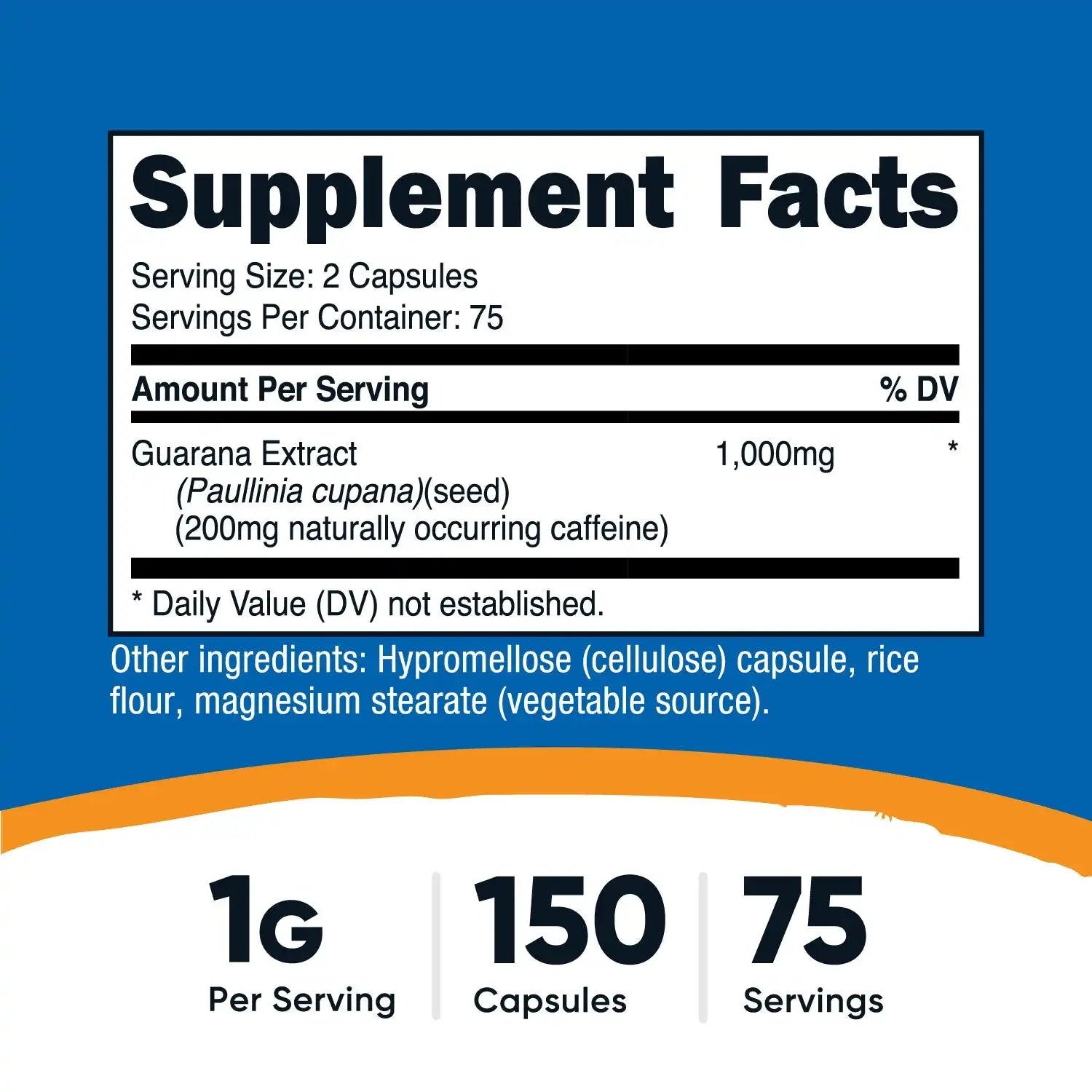 Nutricost Guarana Capsules Secondary image
