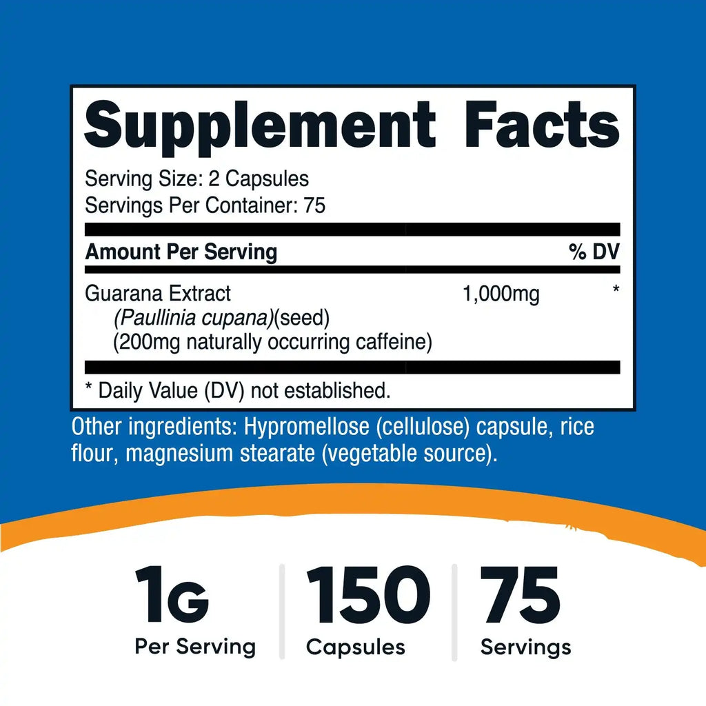 Nutricost Guarana Capsules
