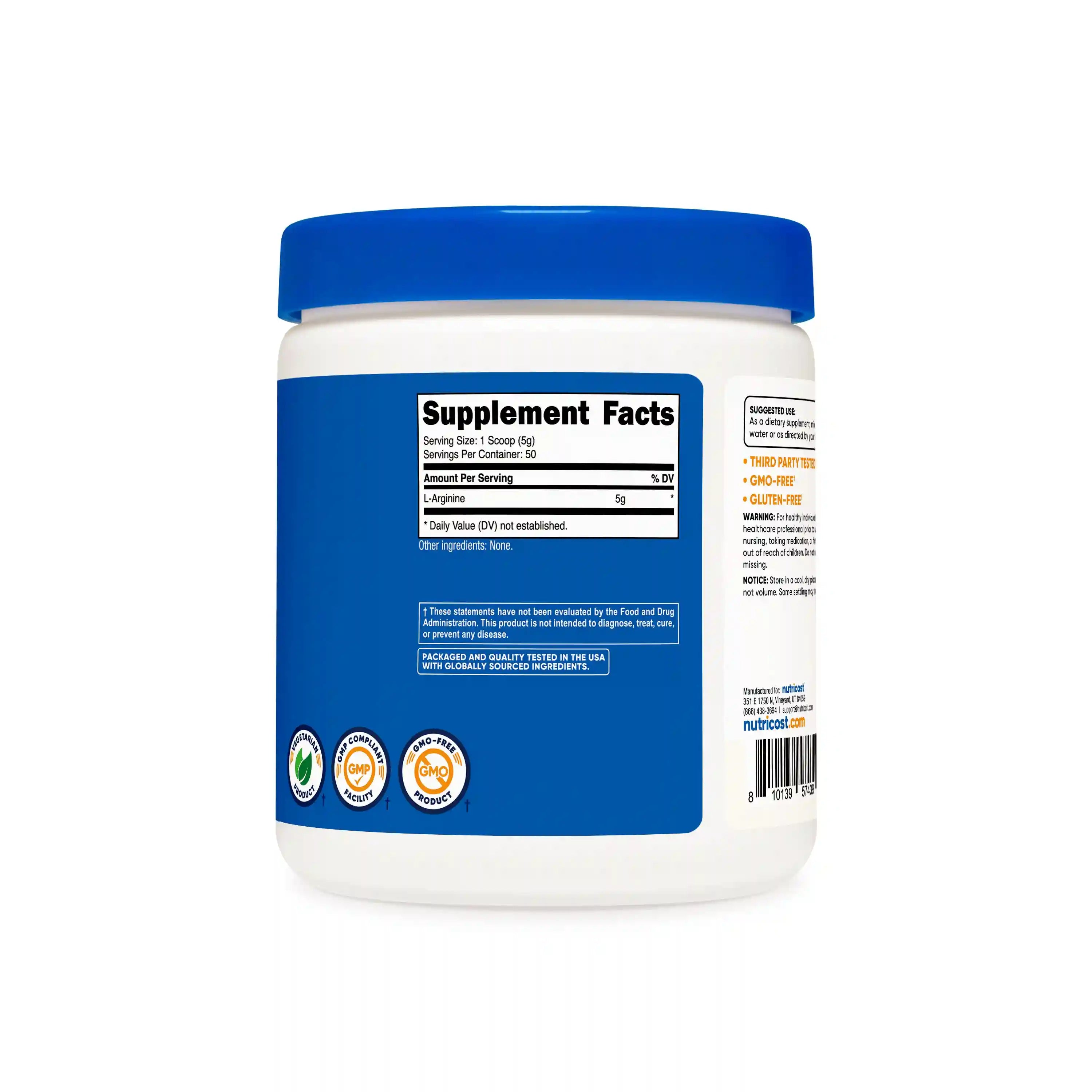 Nutricost L-Arginine Powder Secondary image