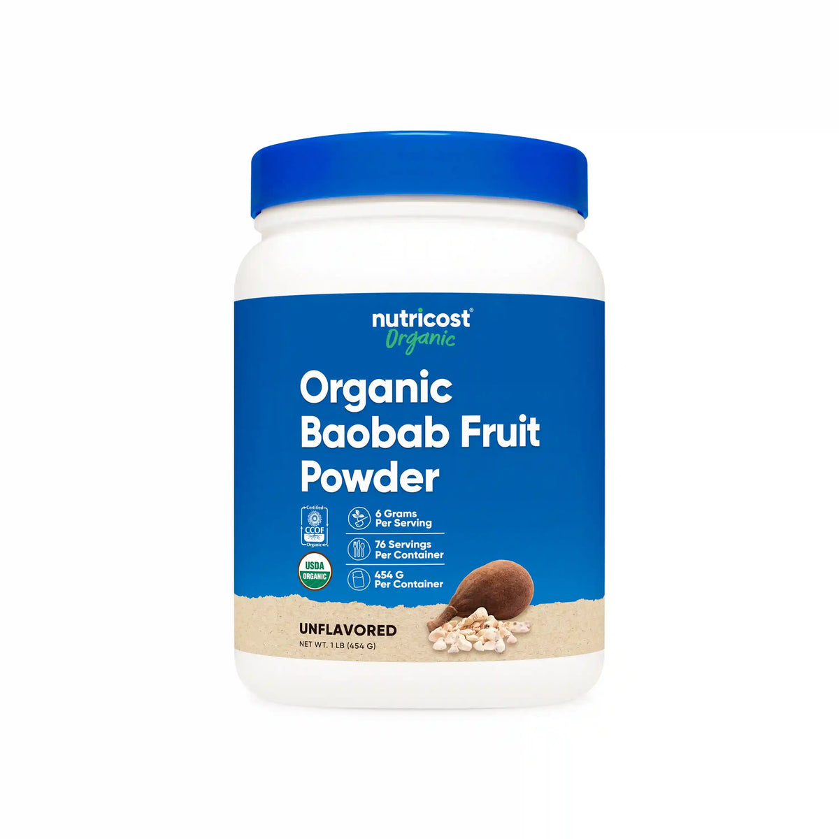 Nutricost Organic Baobab Fruit Powder Main image