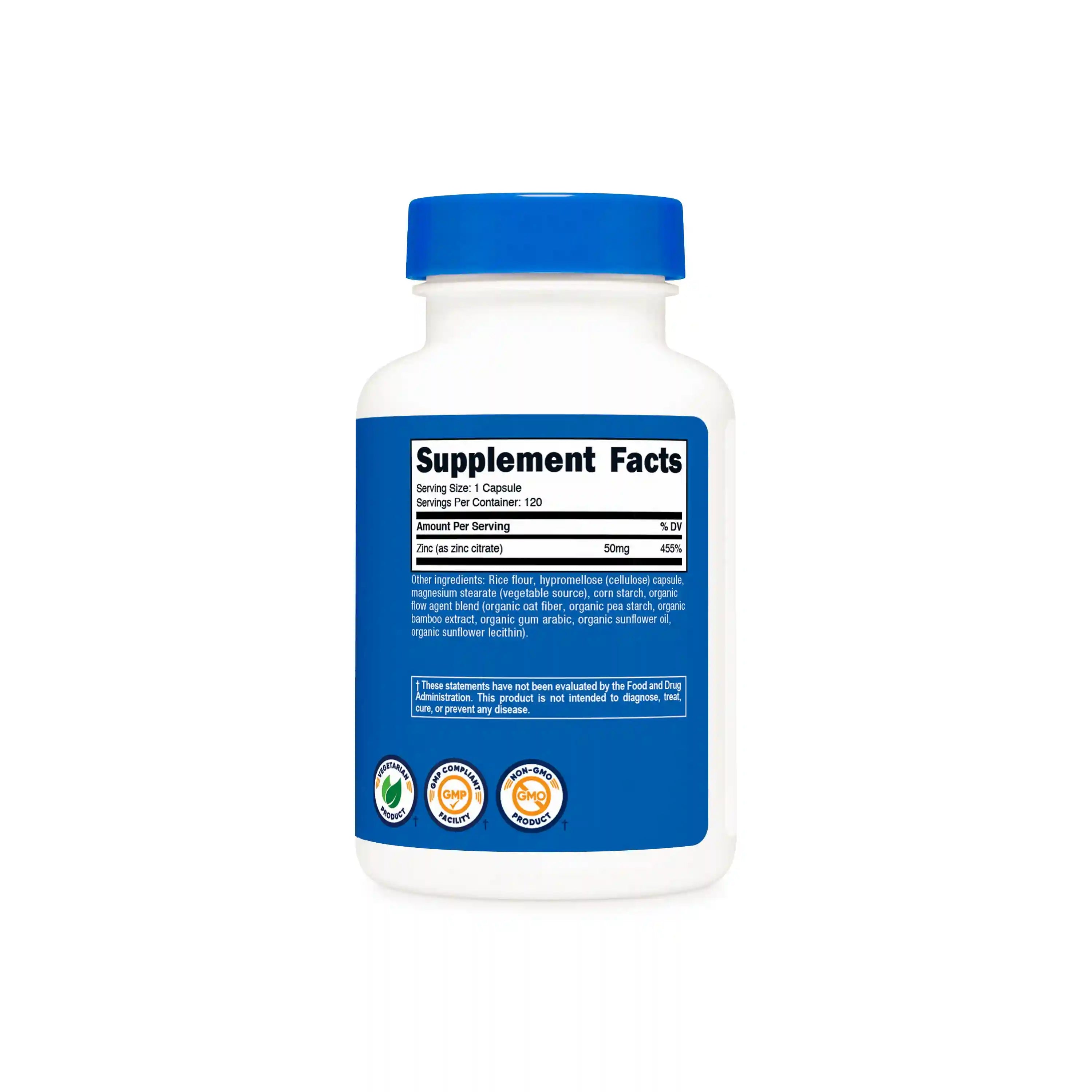 Nutricost Zinc Chelate Capsules Secondary image