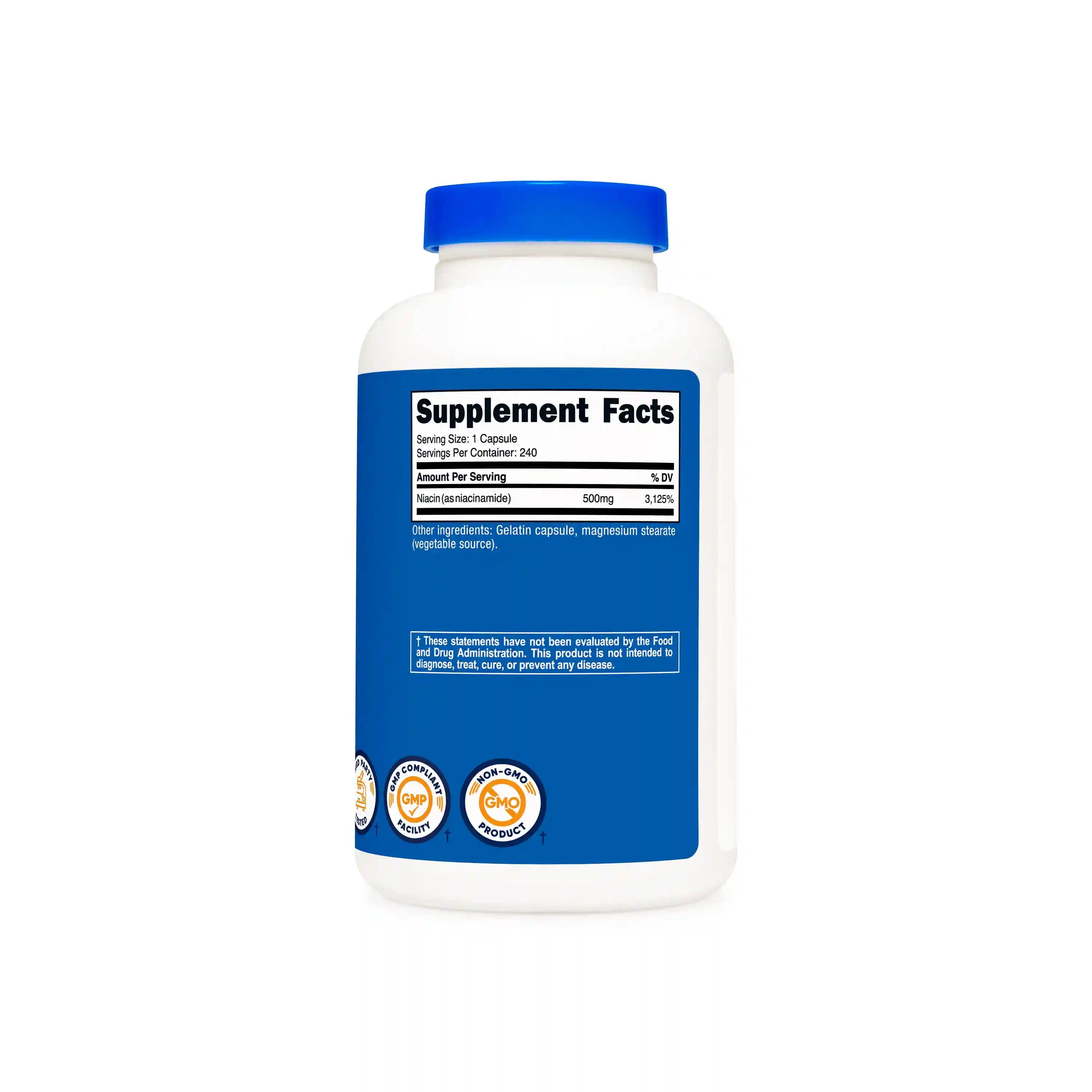 Nutricost Vitamin B3 Niacinamide Capsules Secondary image