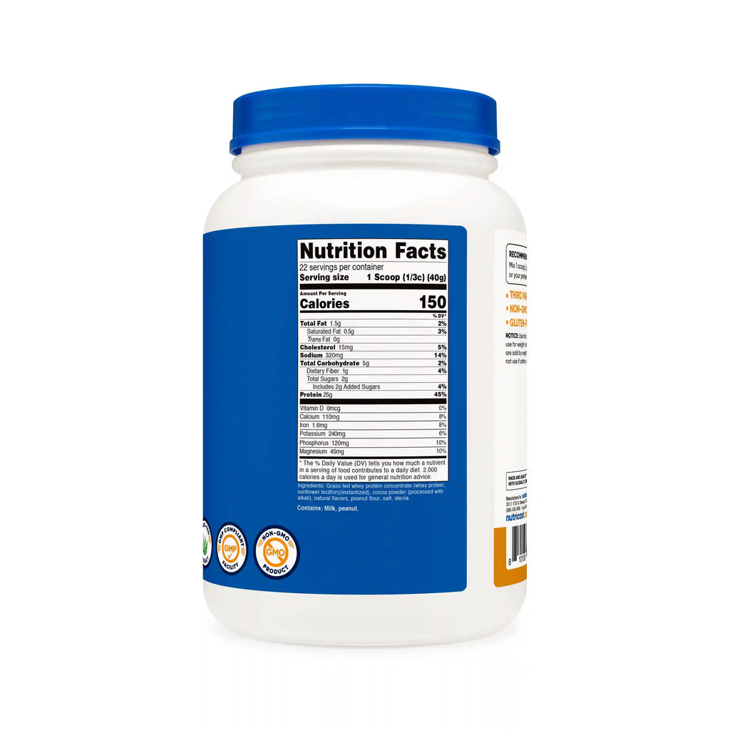 Nutricost Grass-Fed Whey Protein Concentrate Powder
