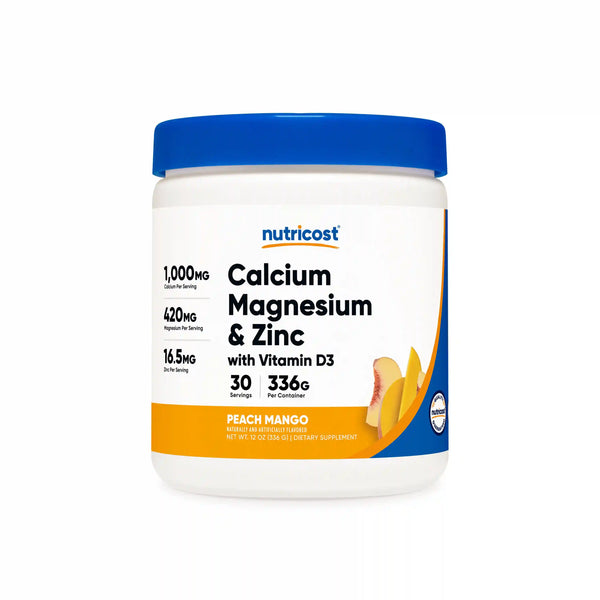 Nutricost Calcium + Magnesium + Zinc Citrates with Vitamin D3 Powder