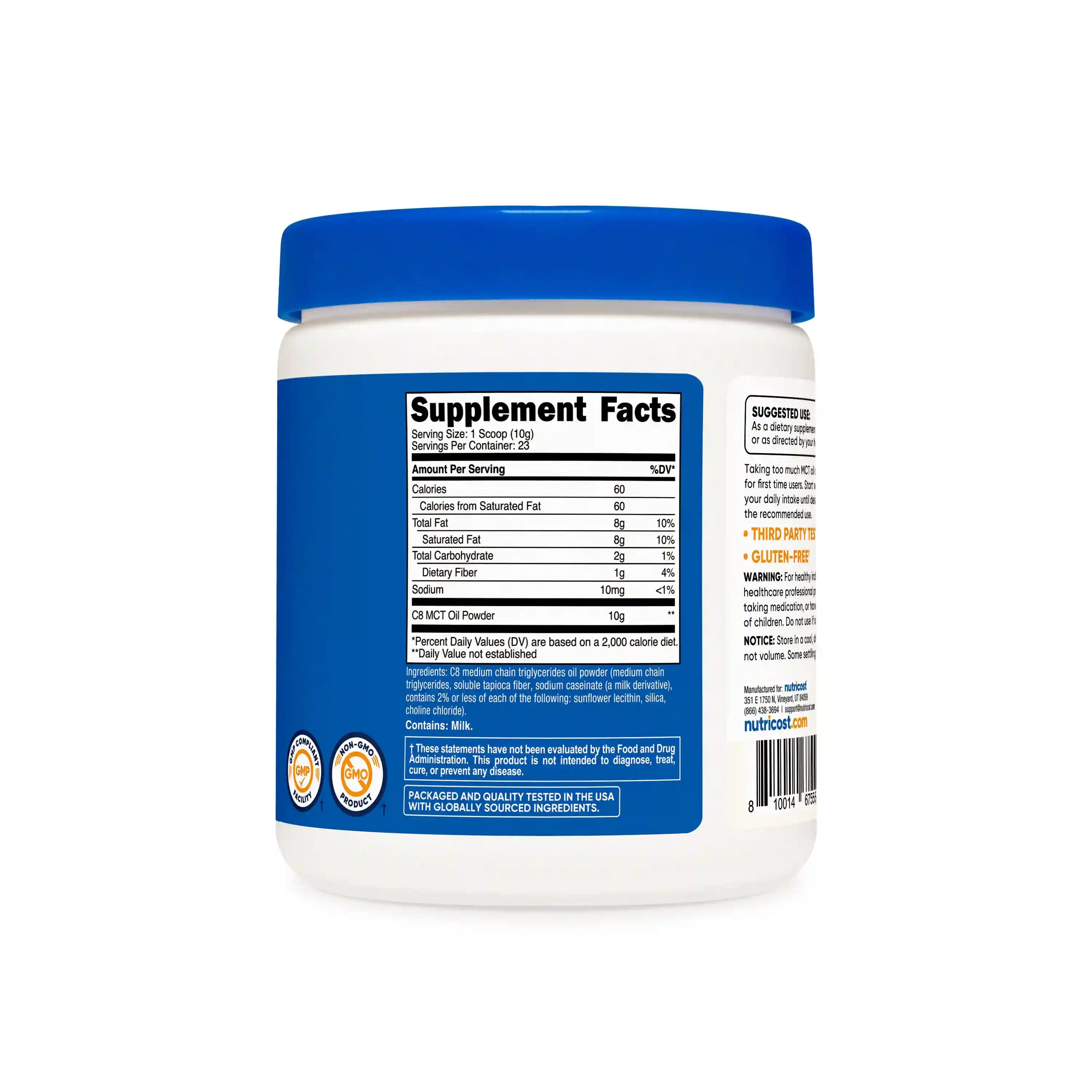 Nutricost C8 MCT Oil Powder Secondary image