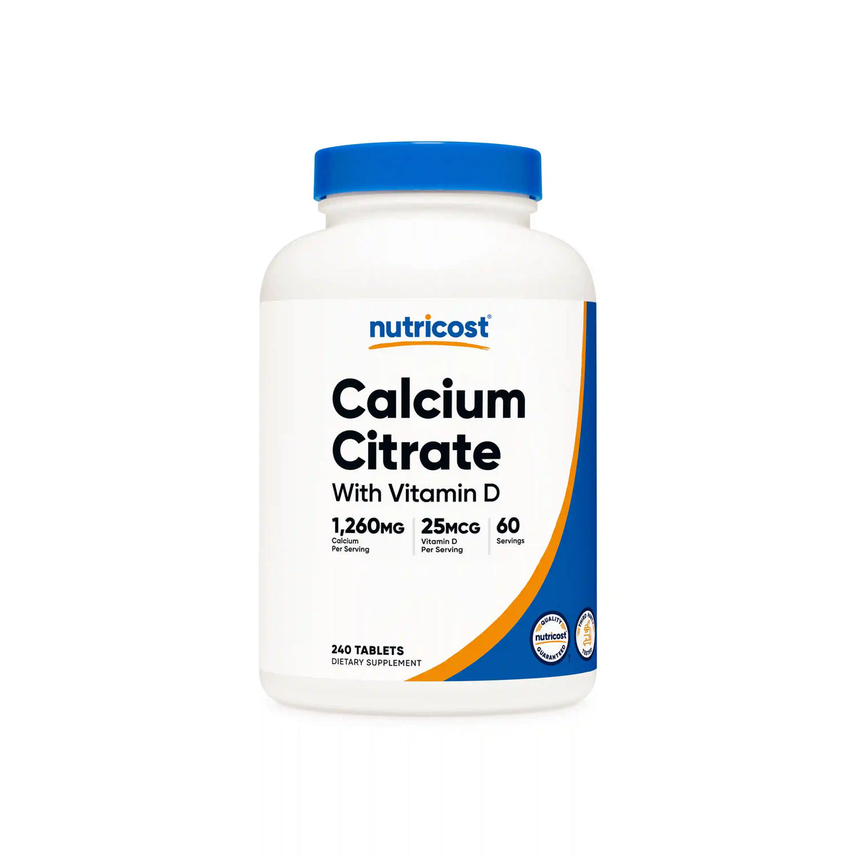 Nutricost Calcium Citrate with Vitamin D Tablets Main image