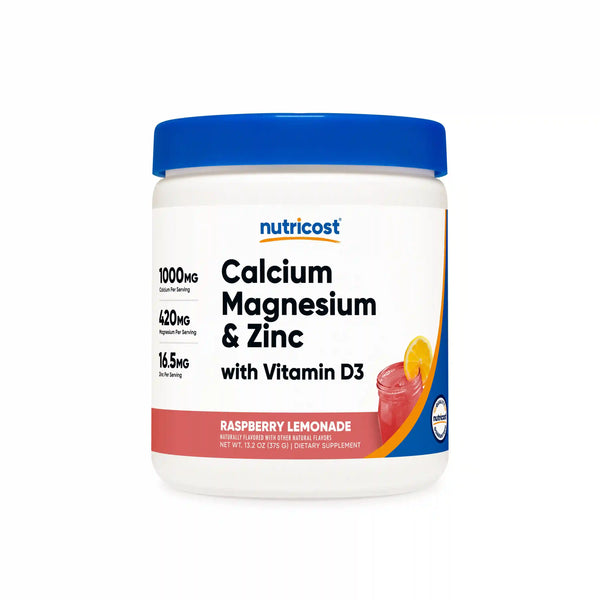 Nutricost Calcium + Magnesium + Zinc Citrates with Vitamin D3 Powder