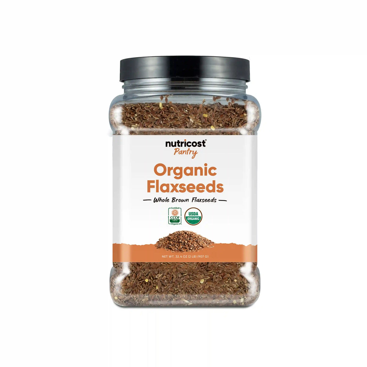 Nutricost Pantry Organic Flaxseeds Main image