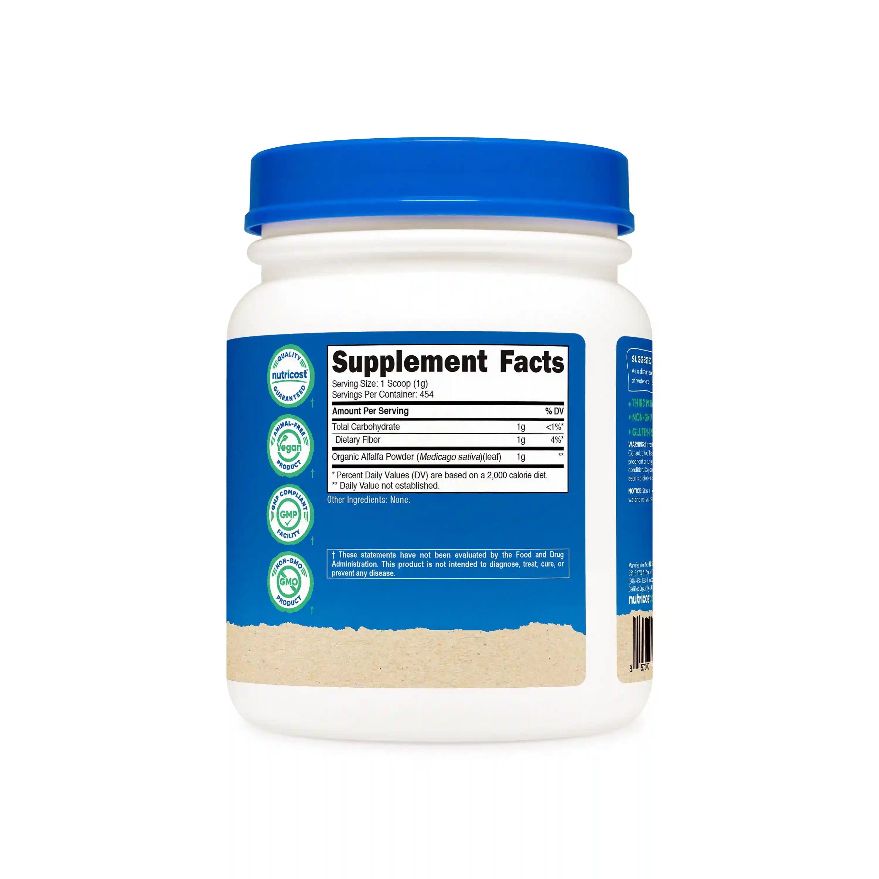 Nutricost Organic Alfalfa Powder Secondary image
