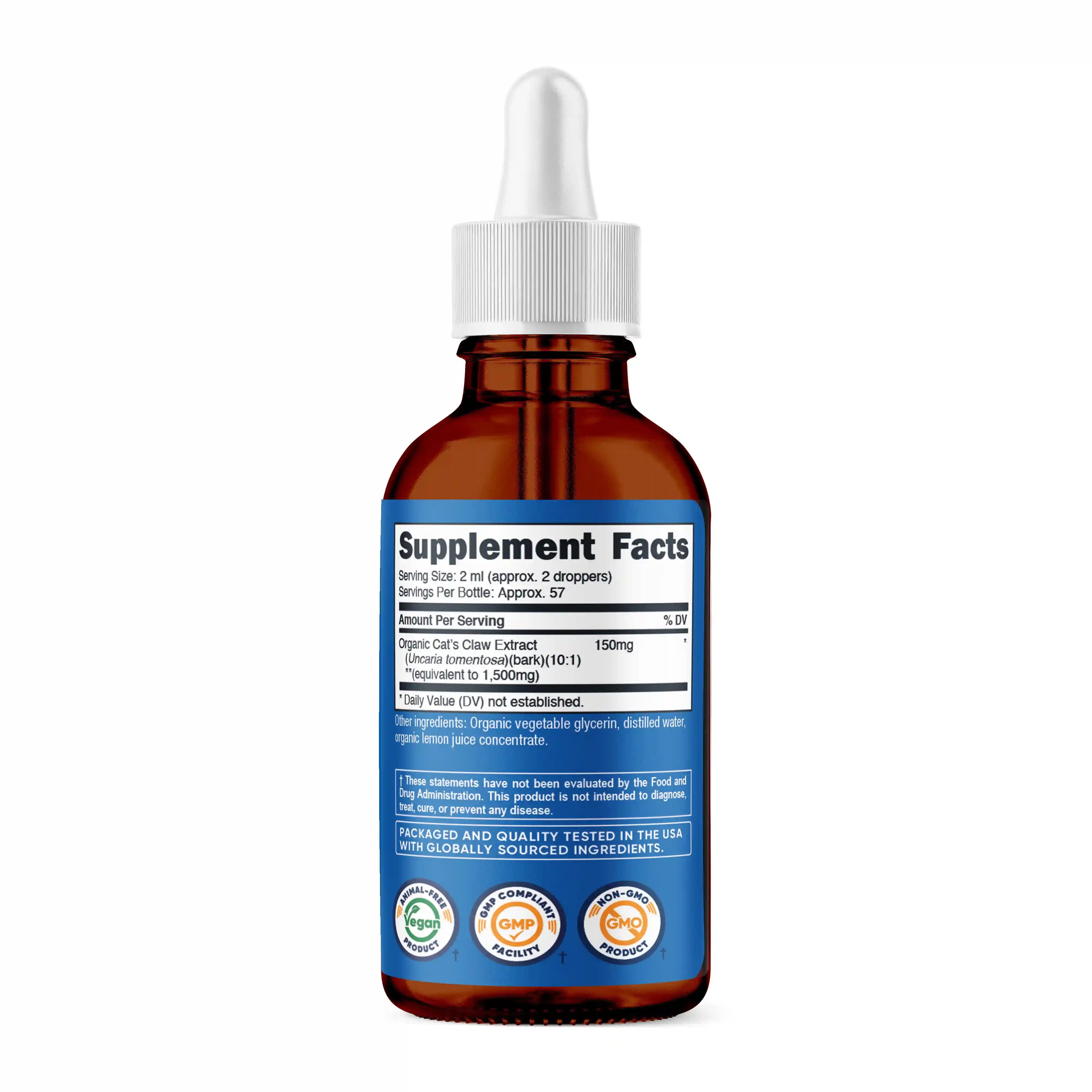 Nutricost Organic Cat's Claw Liquid Drops Secondary image