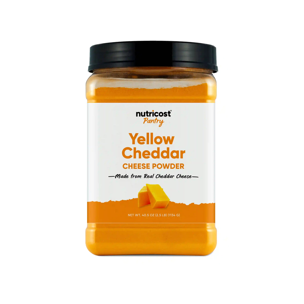 Nutricost Pantry Cheddar Cheese Powder (Yellow) (2.5 LB) Main image