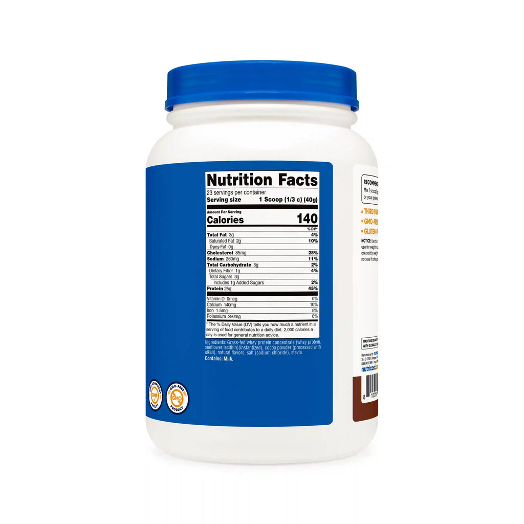 Nutricost Grass-Fed Whey Protein Concentrate Powder