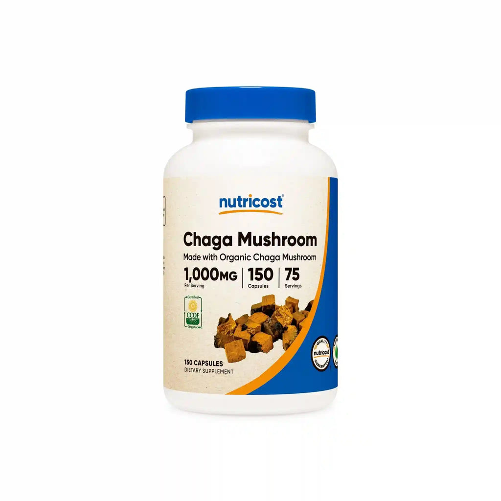 Nutricost Made With Organic Chaga Mushroom Capsules