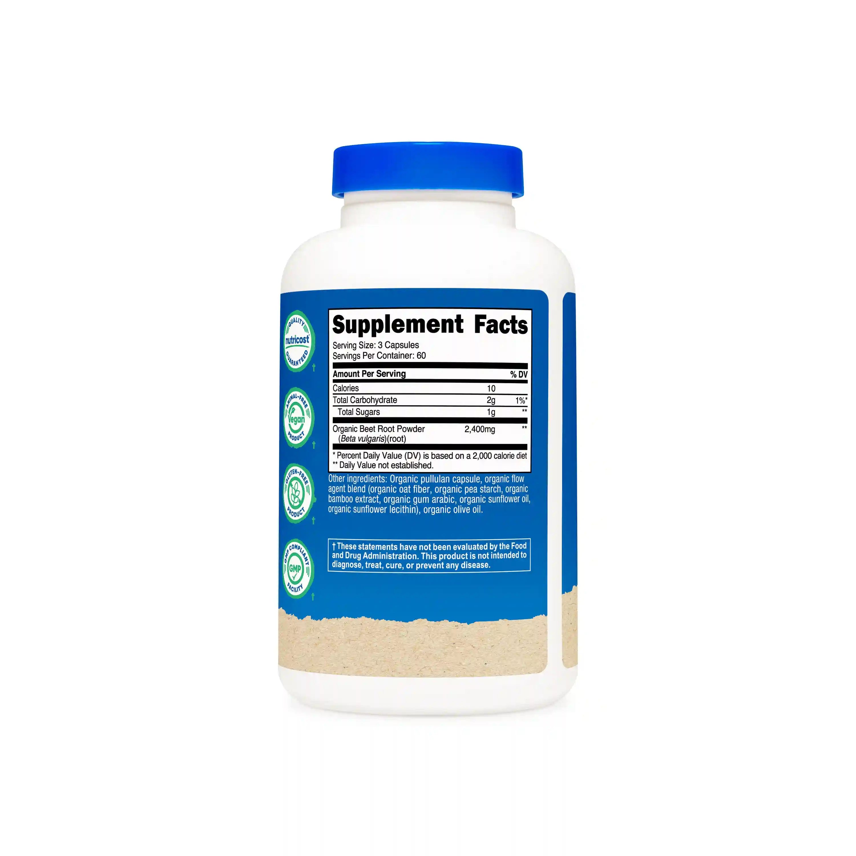 Nutricost Made With Organic Beet Root Capsules Secondary image