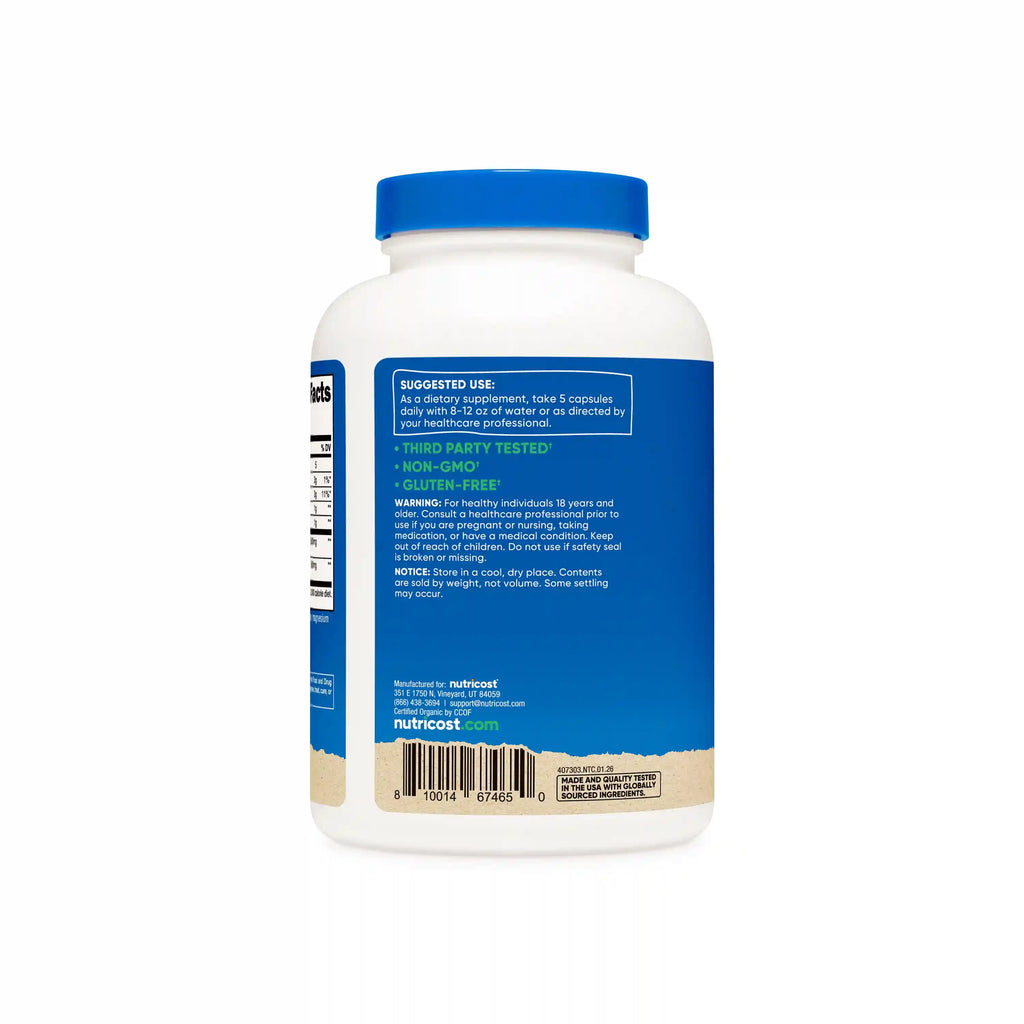 Nutricost Organic Fiber Capsules