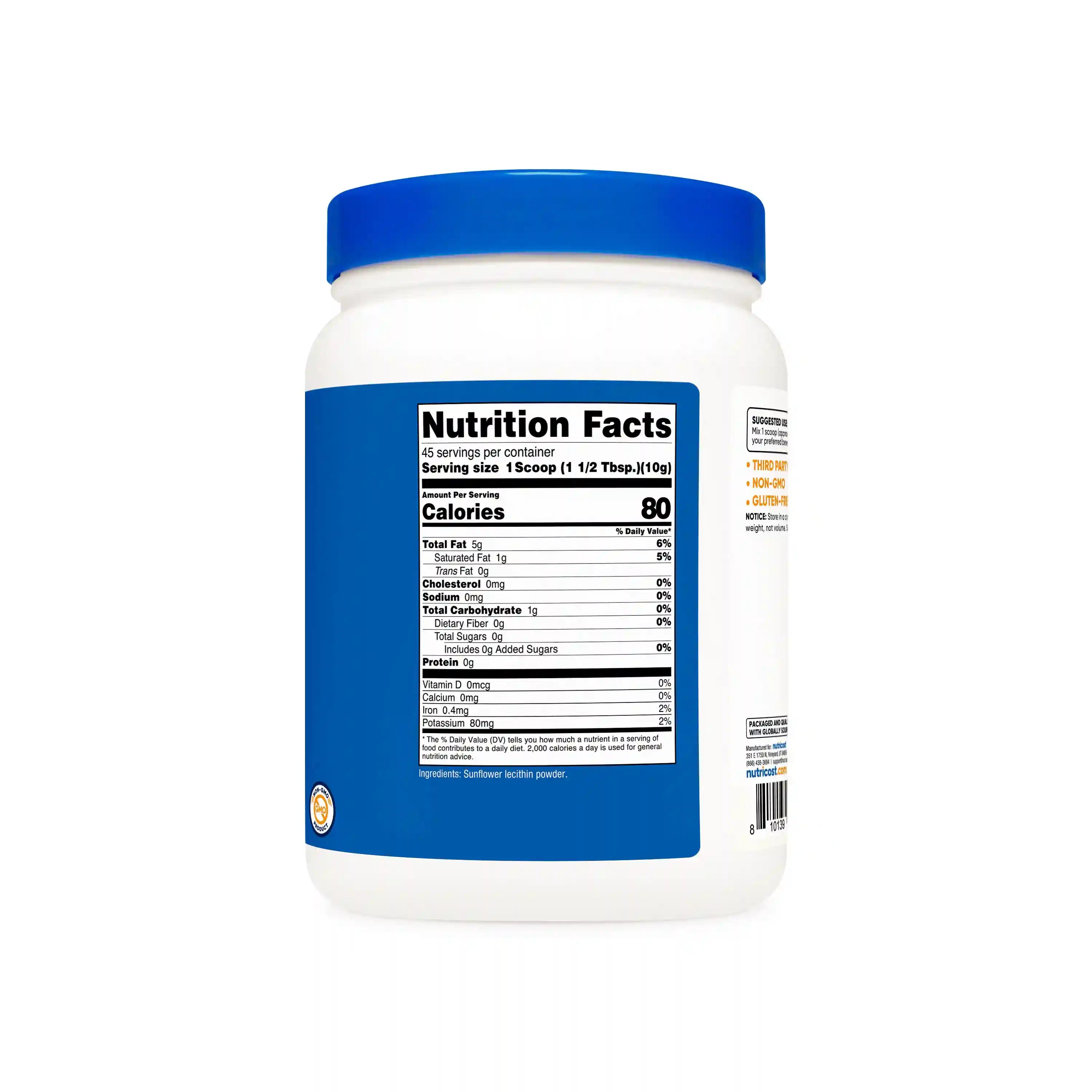 Nutricost Sunflower Lecithin Powder Secondary image