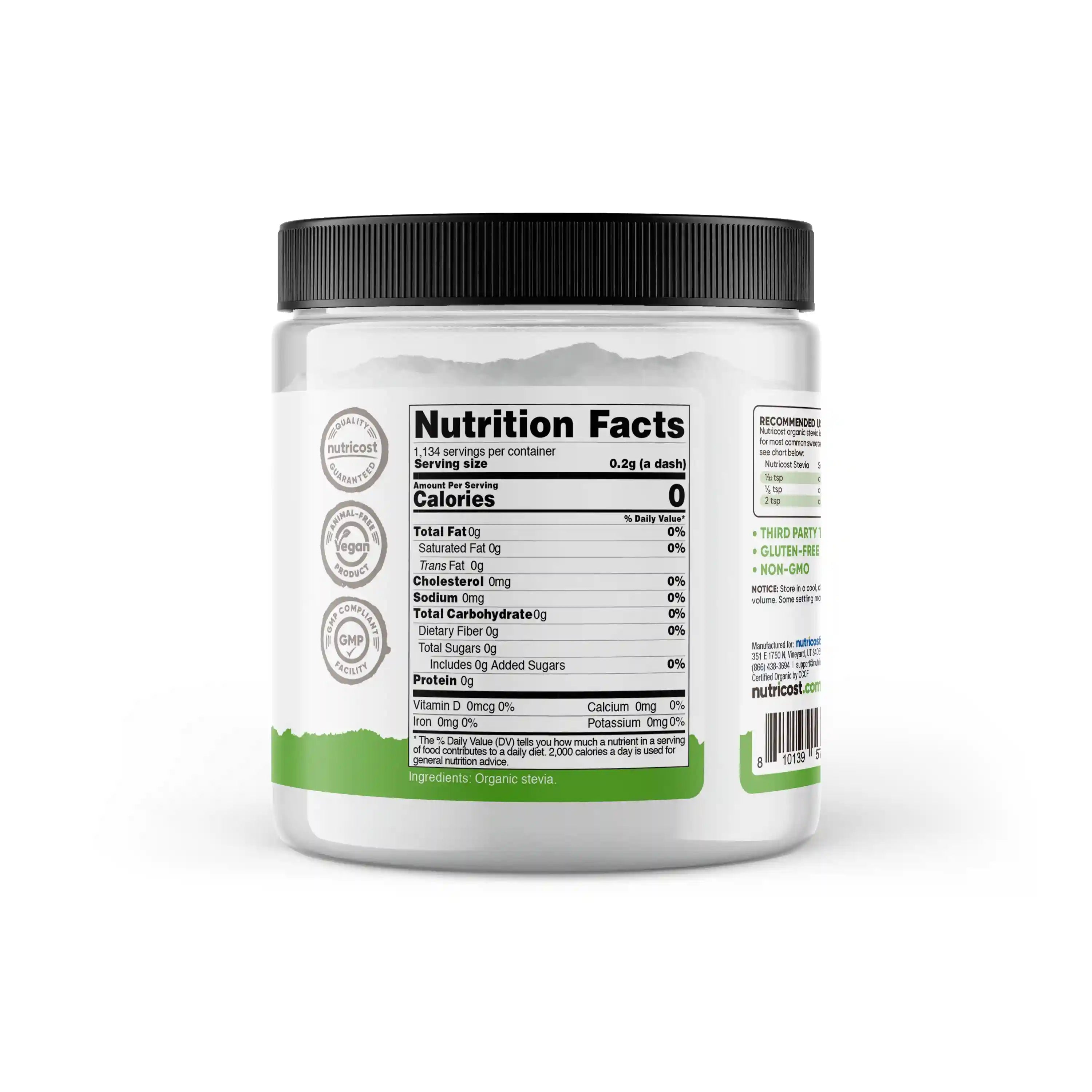 Nutricost Pantry Organic Stevia Powder Secondary image