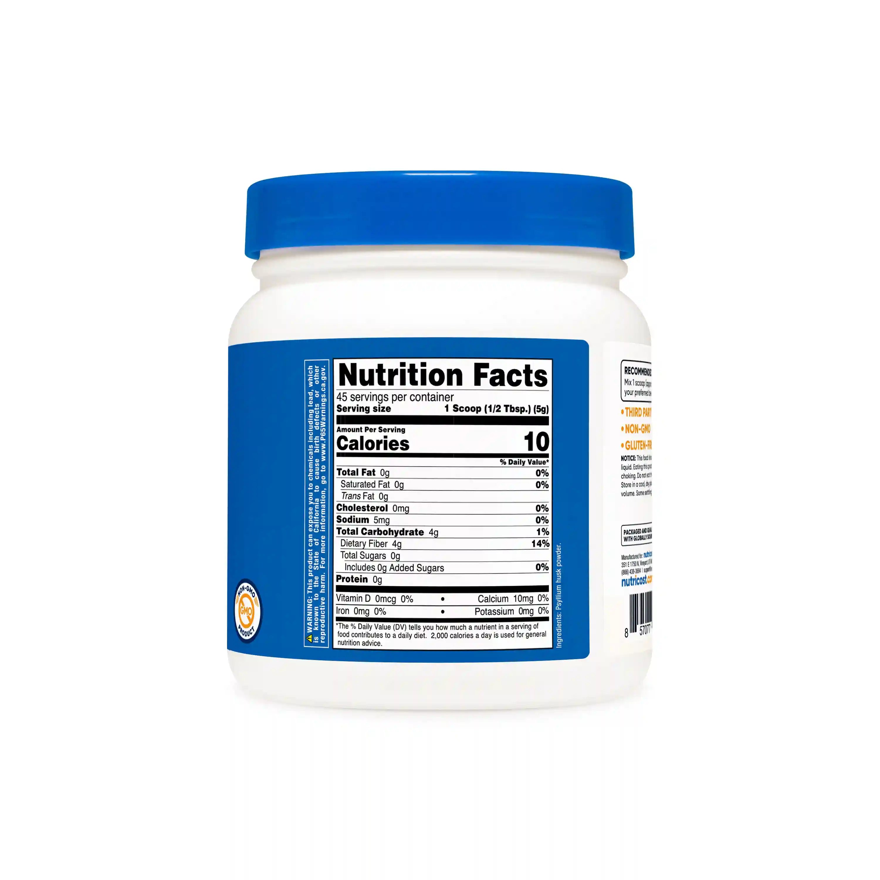 Nutricost Psyllium Husk (Whole Husk) Powder Secondary image