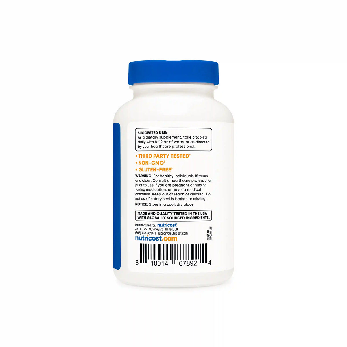 Nutricost Calcium, Magnesium & Zinc Tablets