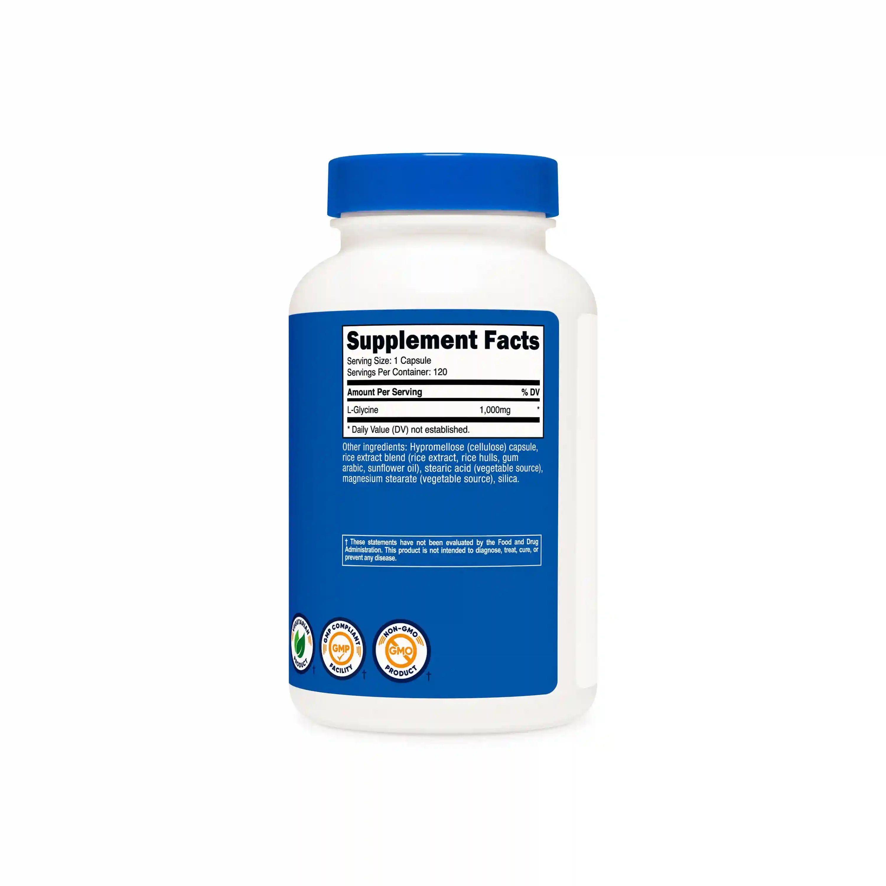 Nutricost L-Glycine Capsules Secondary image
