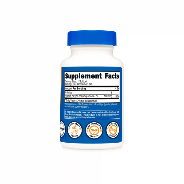 Nutricost Vitamin K2 MK-7 Softgels