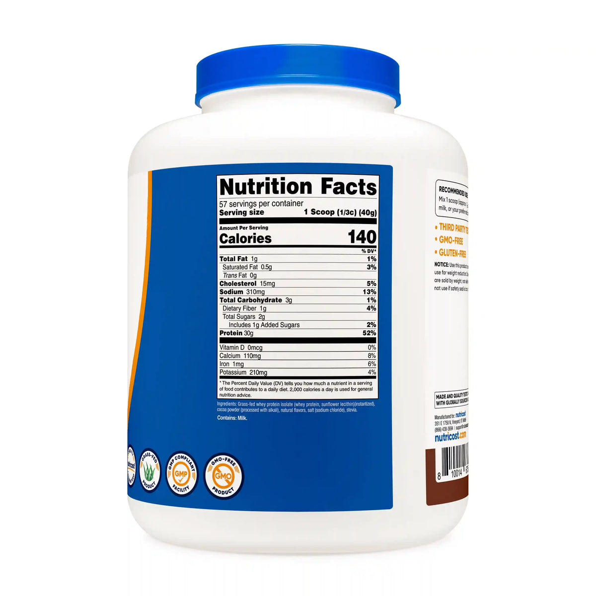 Nutricost Grass-Fed Whey Protein Isolate