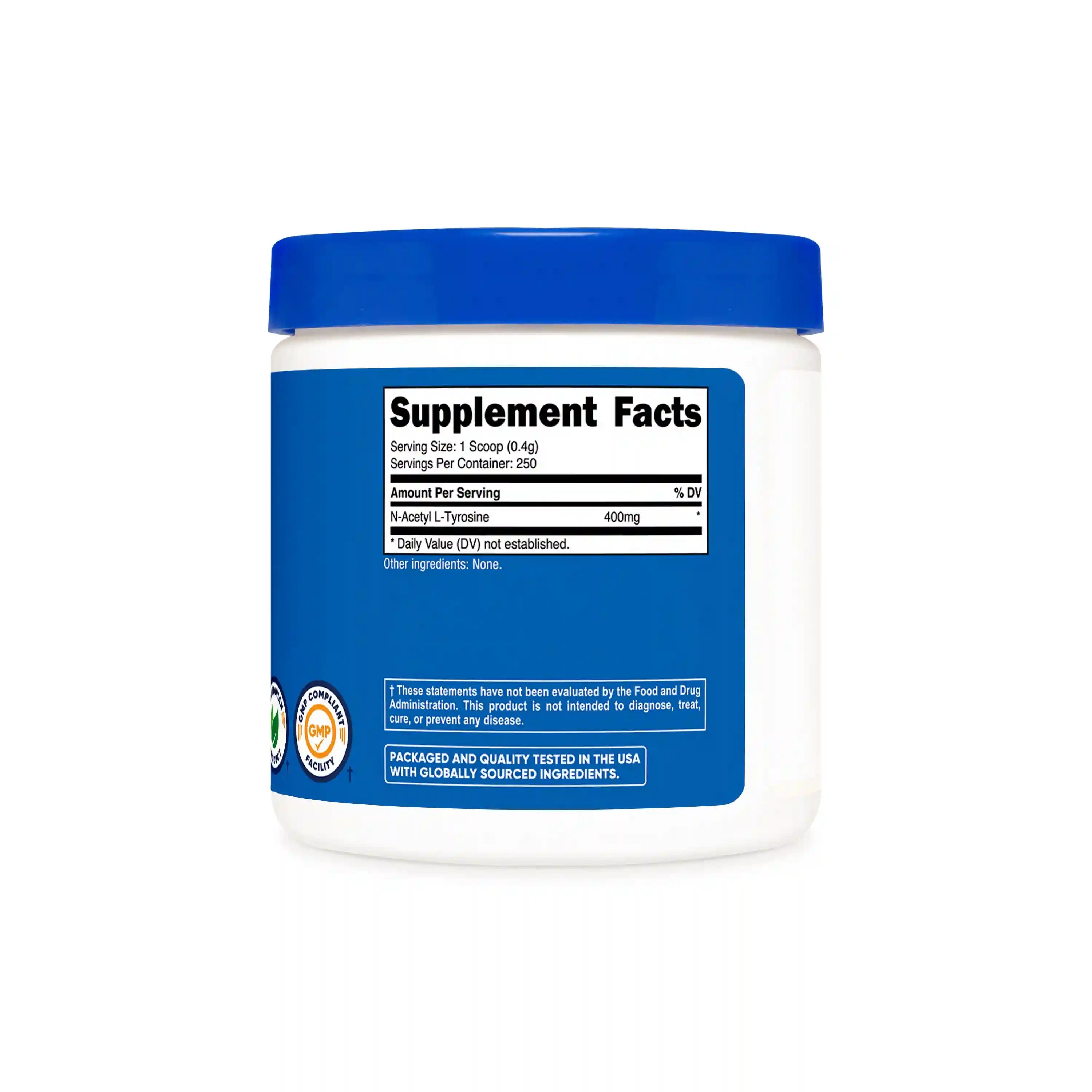 Nutricost N-Acetyl L-Tyrosine (NALT) Powder Secondary image