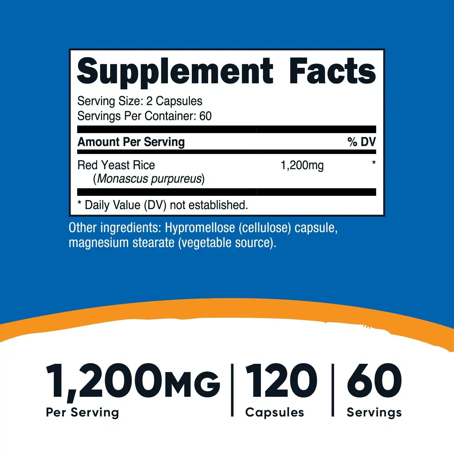 Nutricost Red Yeast Rice (1200 MG) (120 CAP) Secondary image