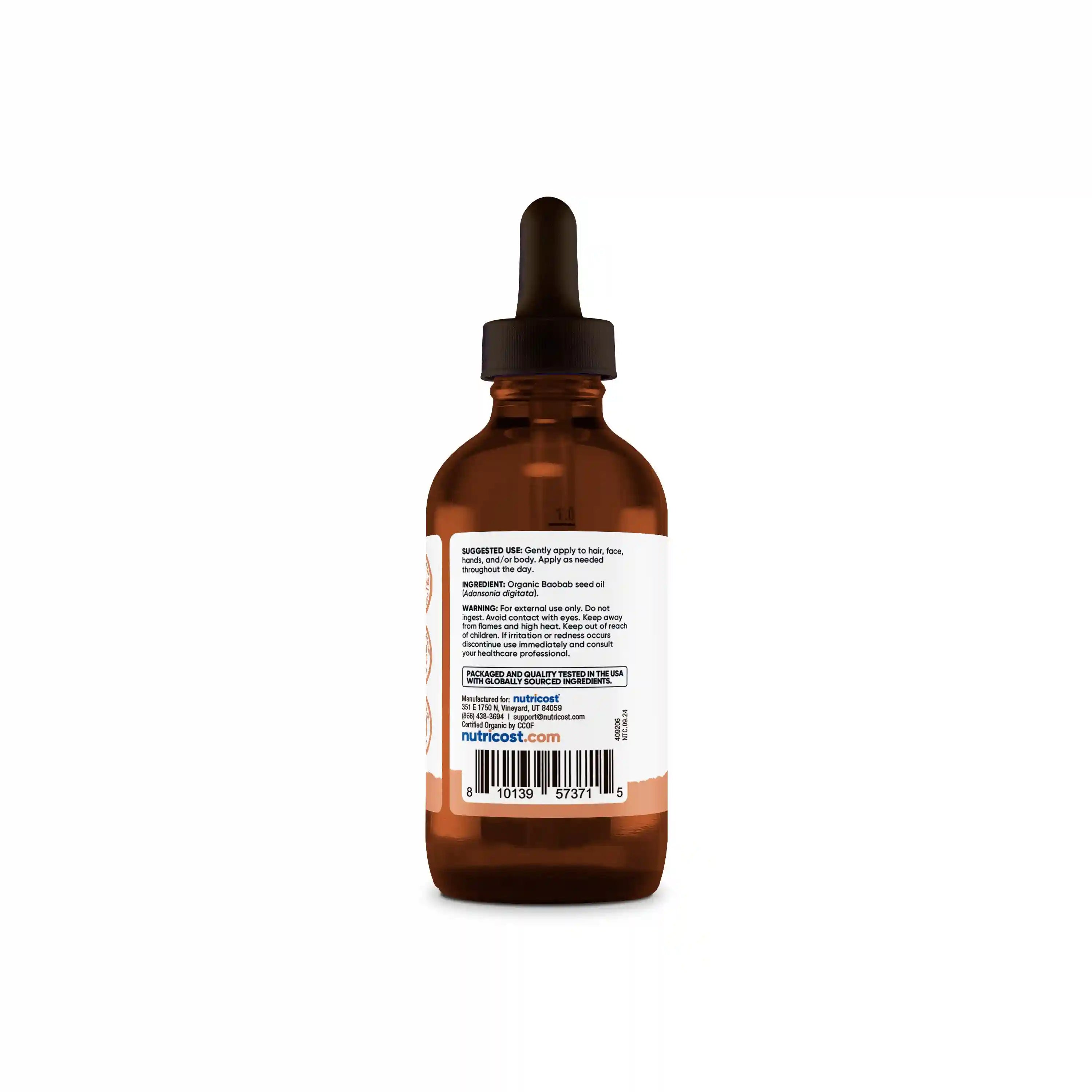 Nutricost Organic Baobab Oil Secondary image