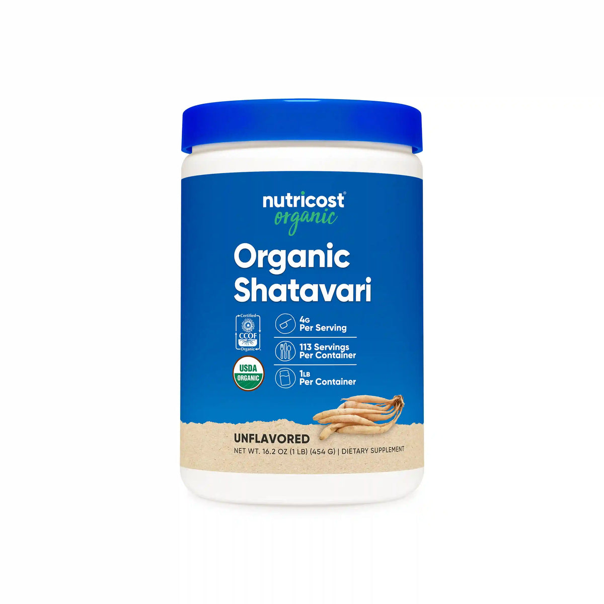 Nutricost Organic Shatavari Powder UF (1 LB) Main image
