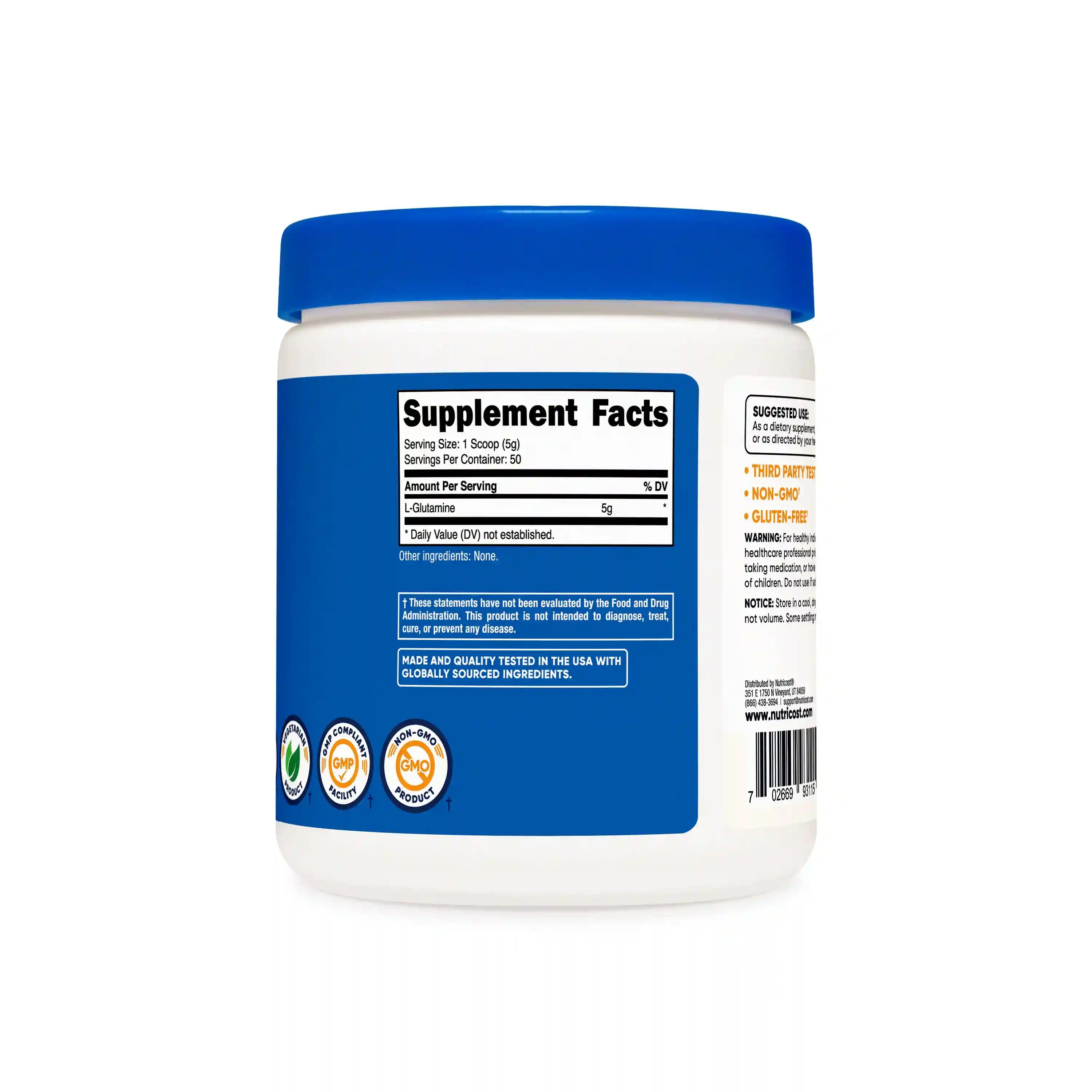 Nutricost L-Glutamine Powder Secondary image