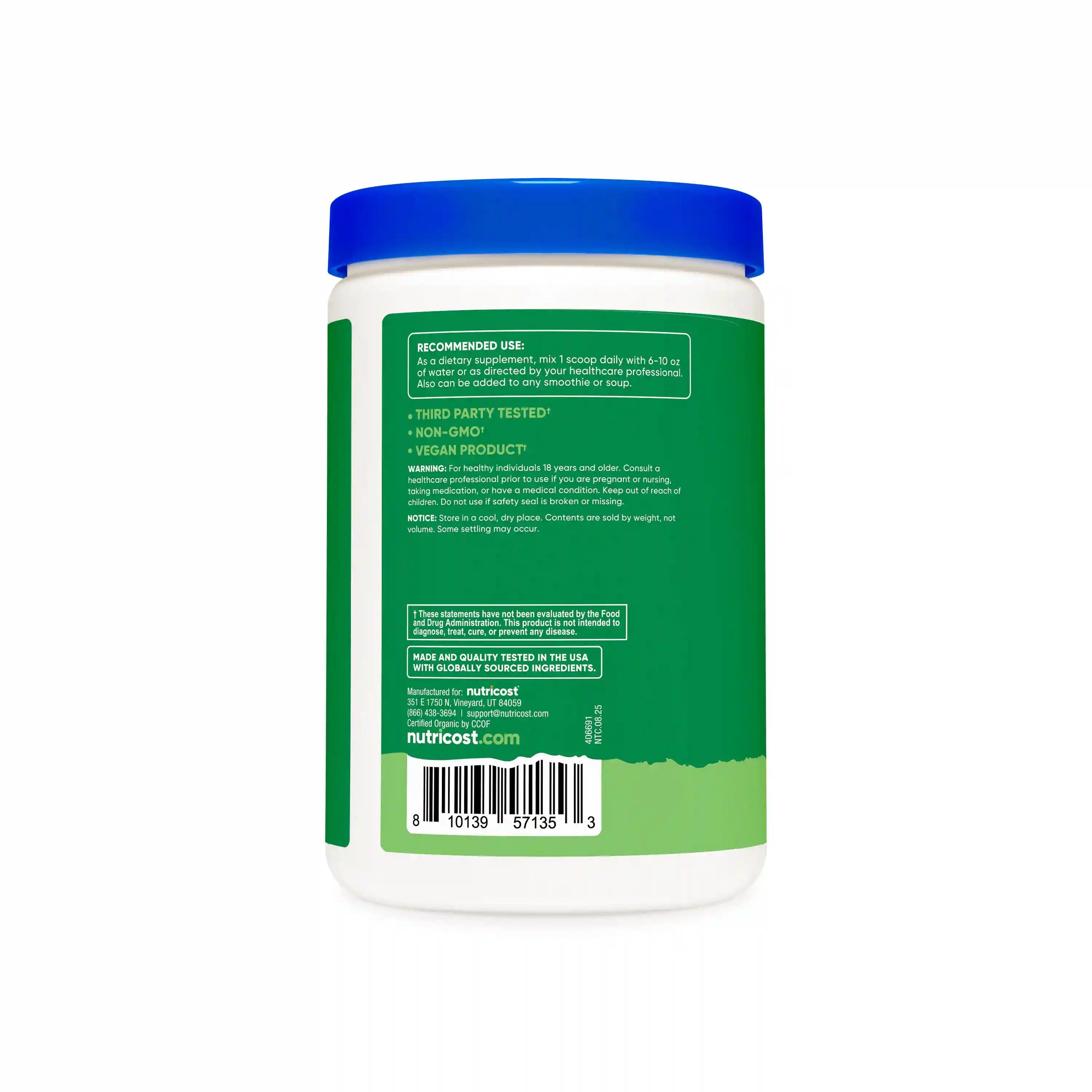 Nutricost Organic Super Greens Powder Secondary image